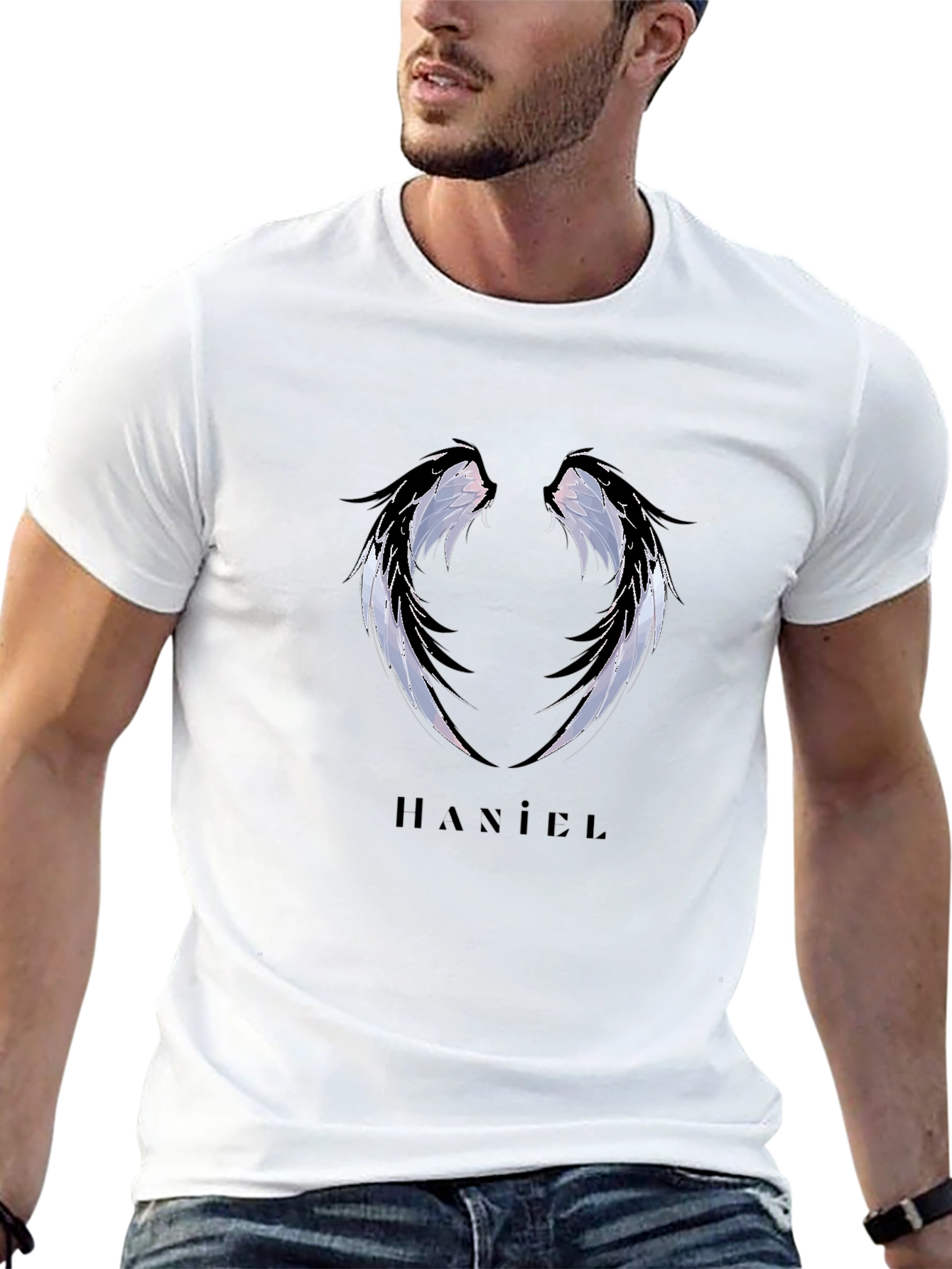 Wings HANIEI Black T-Shirt