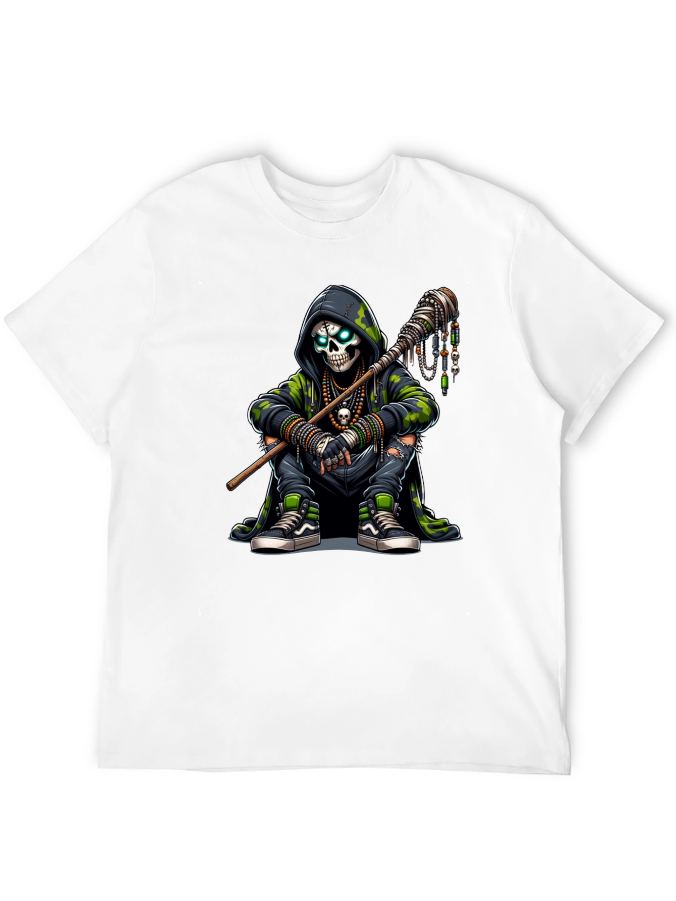 Hooded Skull Graphic Tee
