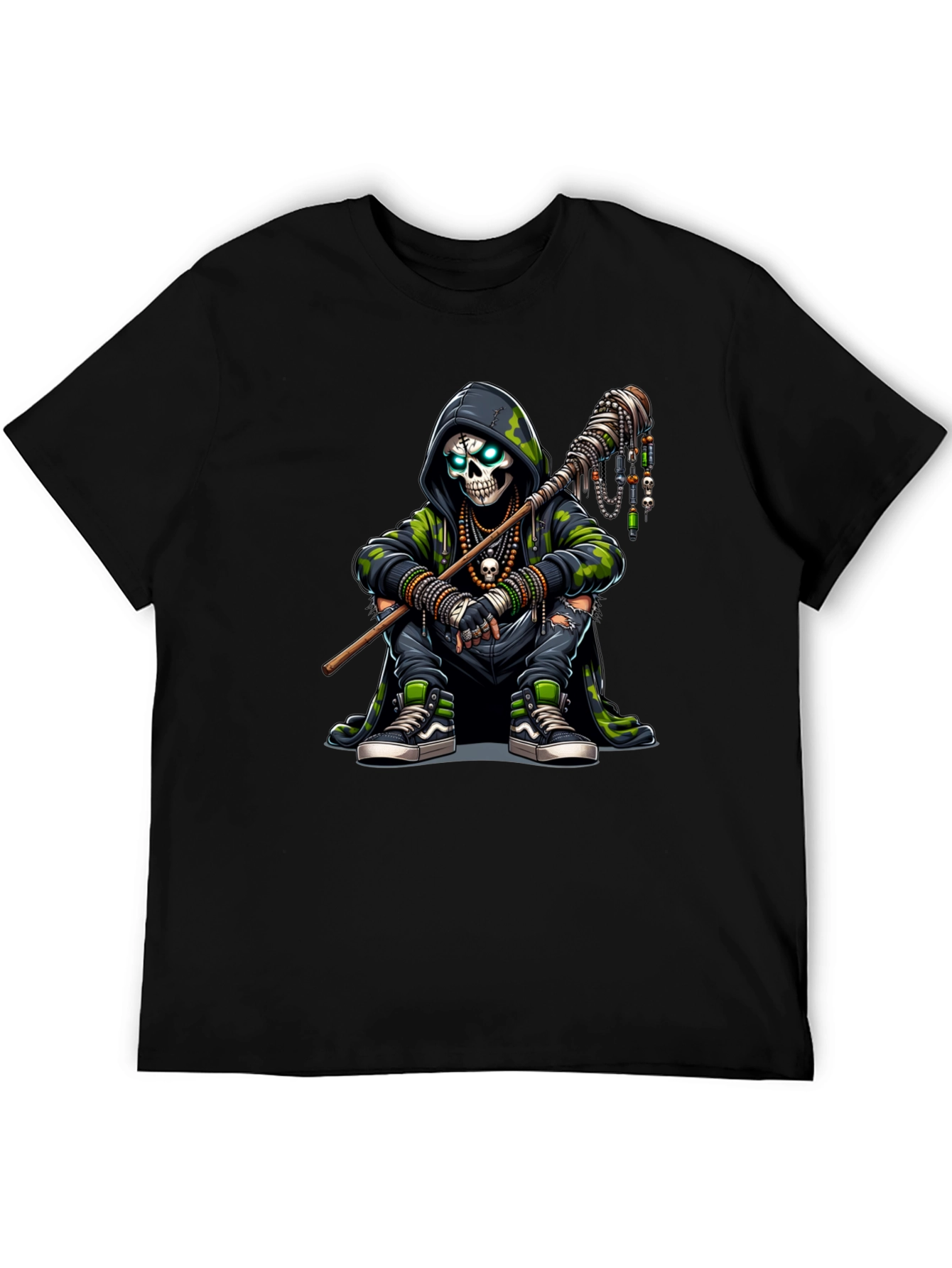 Hooded Skull Graphic Tee