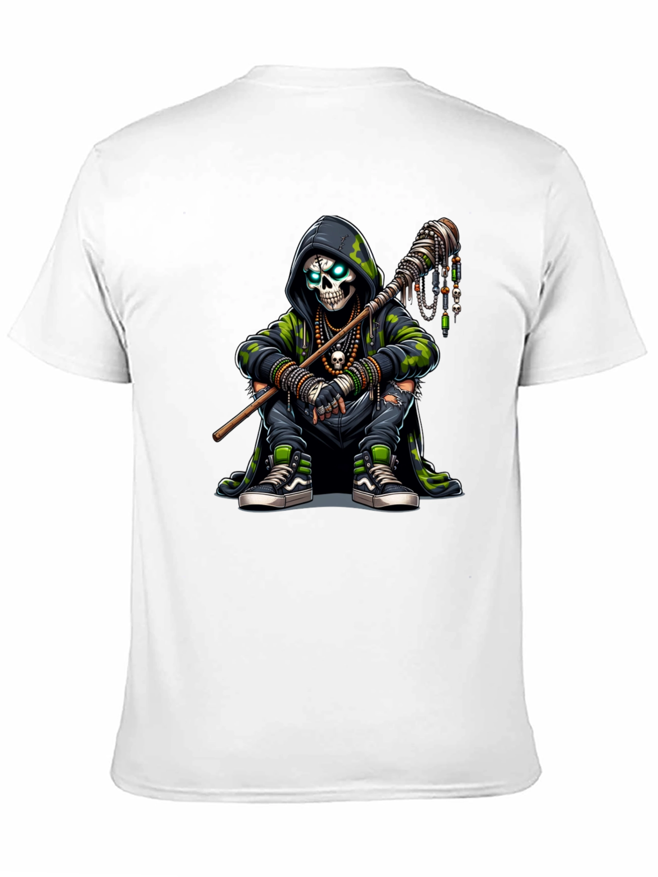 Hooded Skull Graphic Tee