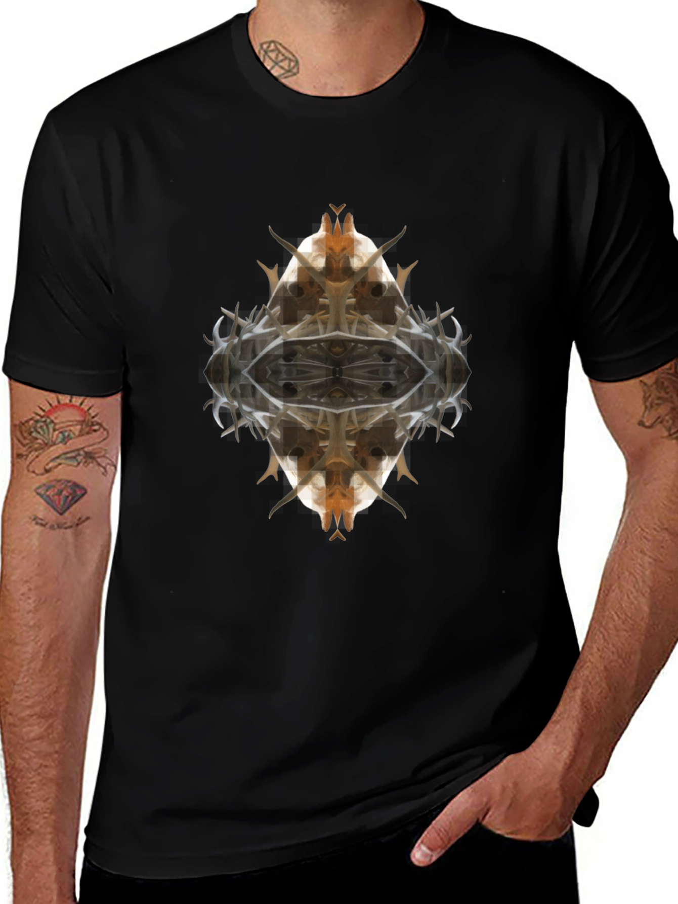 Abstract Graphic Tee - Unique Artistic Design