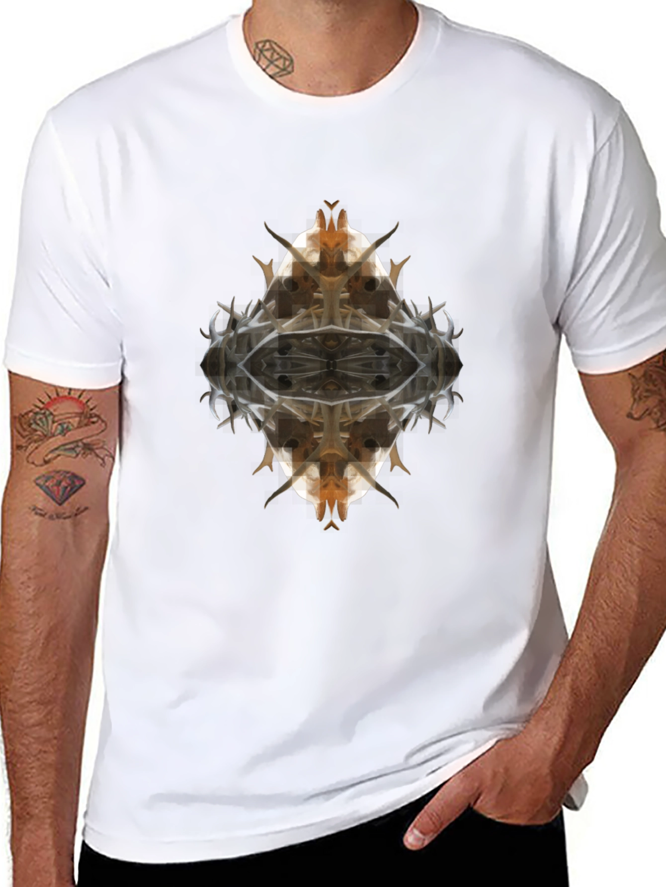 Abstract Graphic Tee - Unique Artistic Design