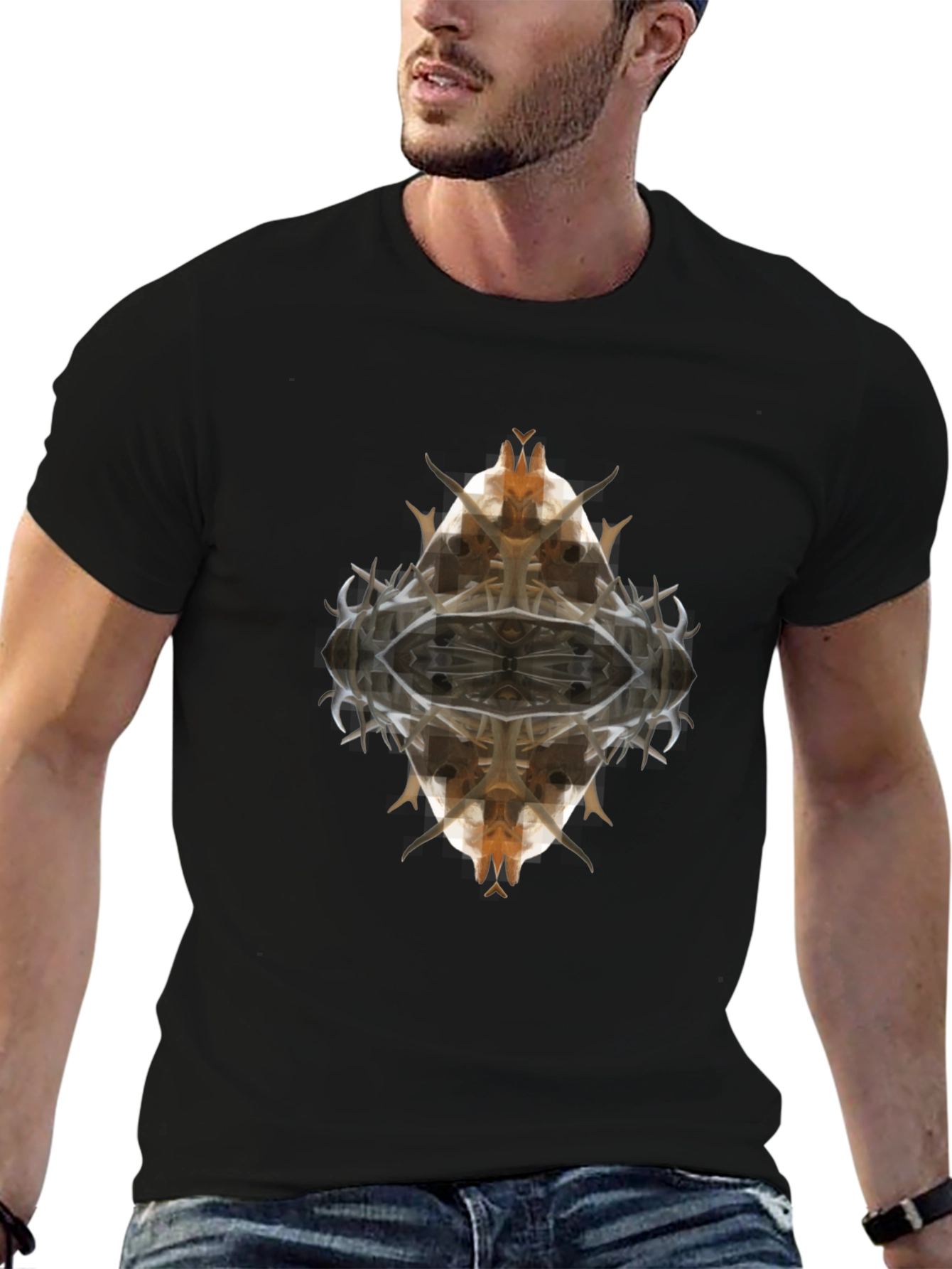 Abstract Graphic Tee - Unique Artistic Design