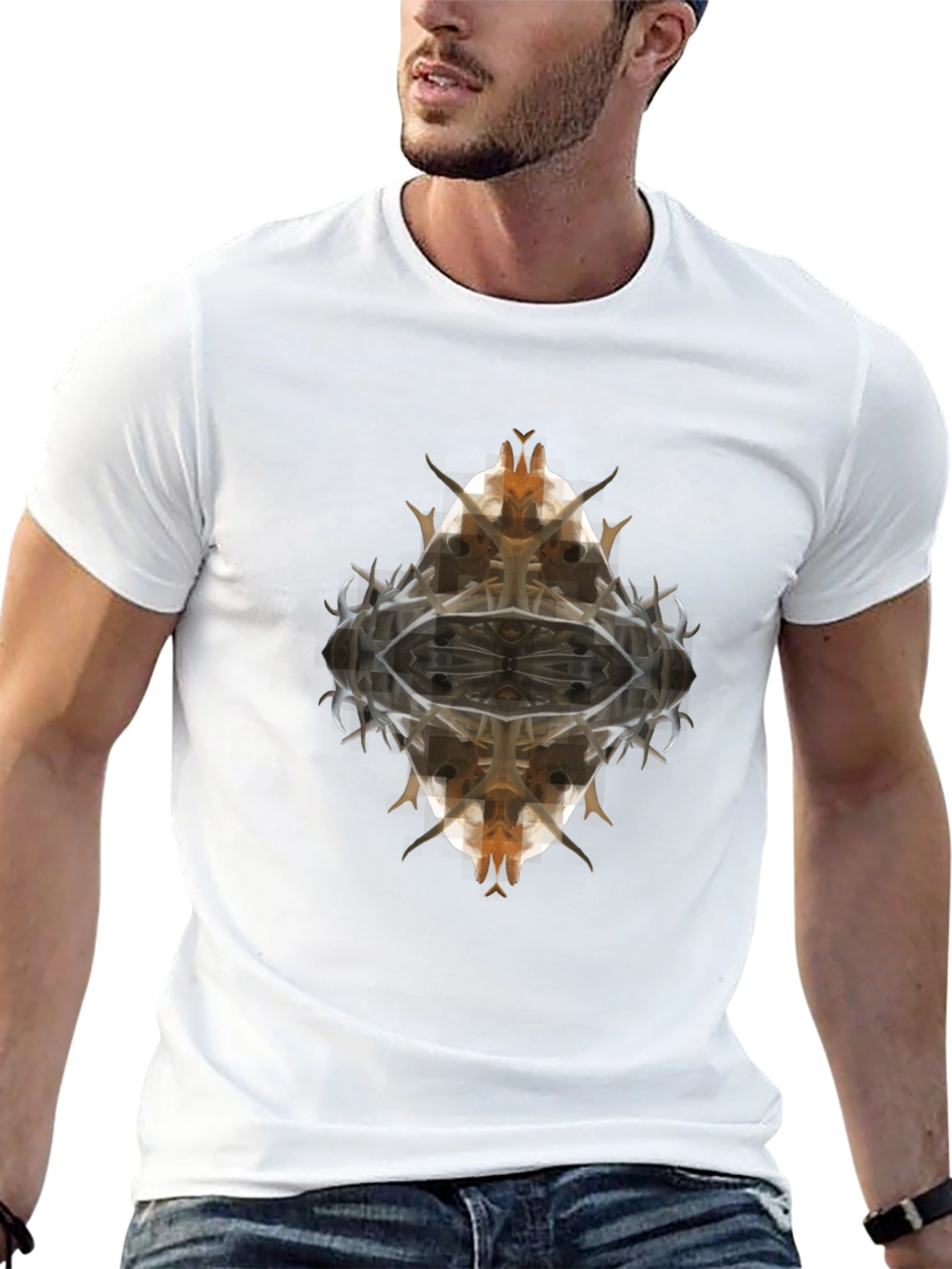 Abstract Graphic Tee - Unique Artistic Design