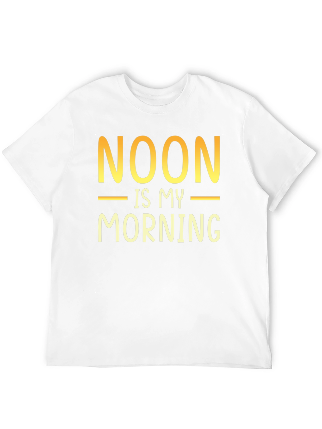 Noon is My Morning Black Graphic Tee
