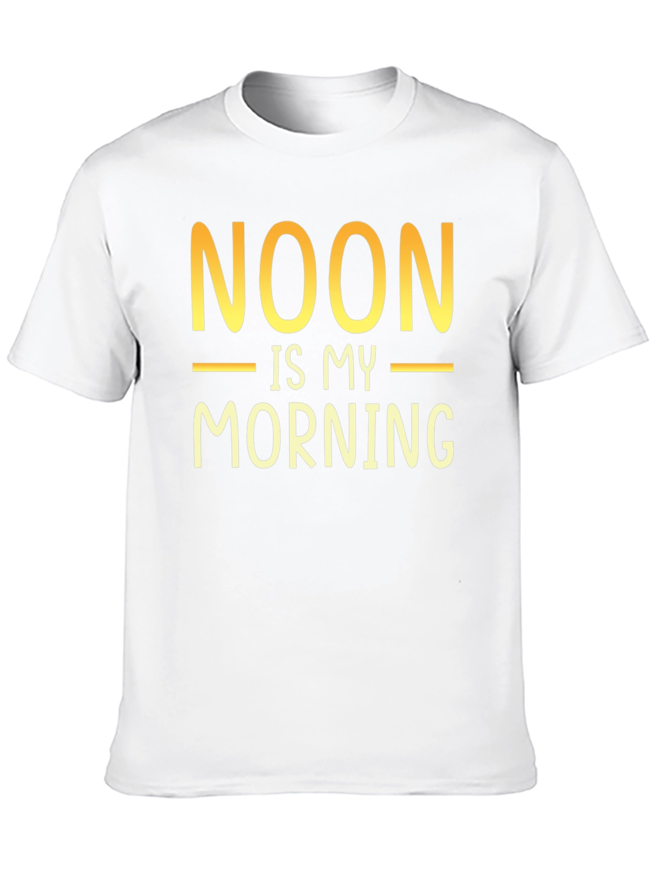 Noon is My Morning Black Graphic Tee