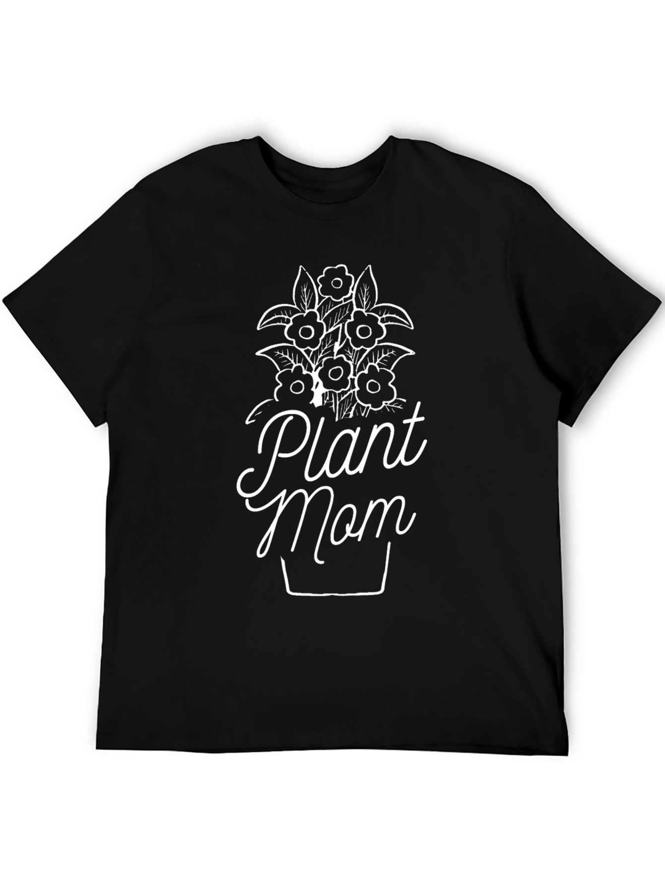 Plant Mom Black Graphic Tee
