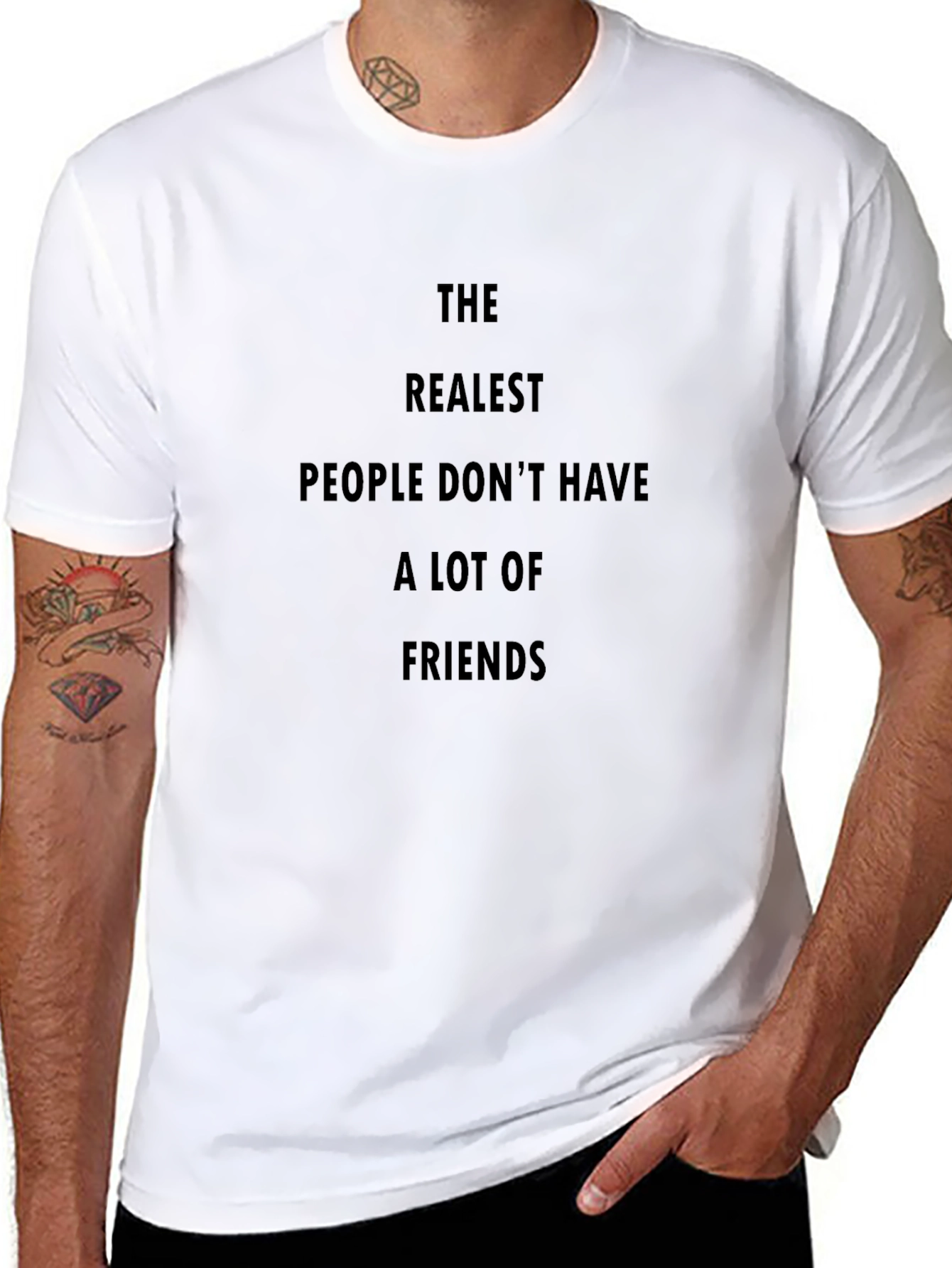 The Realest People Tee - Black Graphic T-Shirt