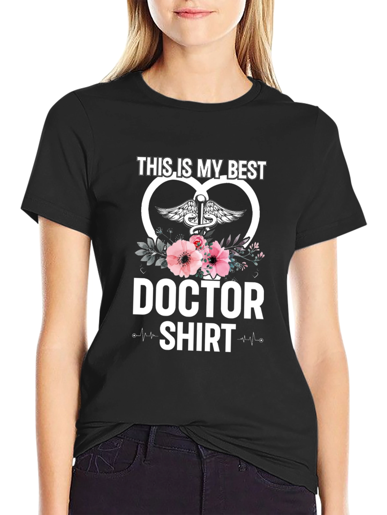 Best Doctor Shirt - Floral Medical Tee