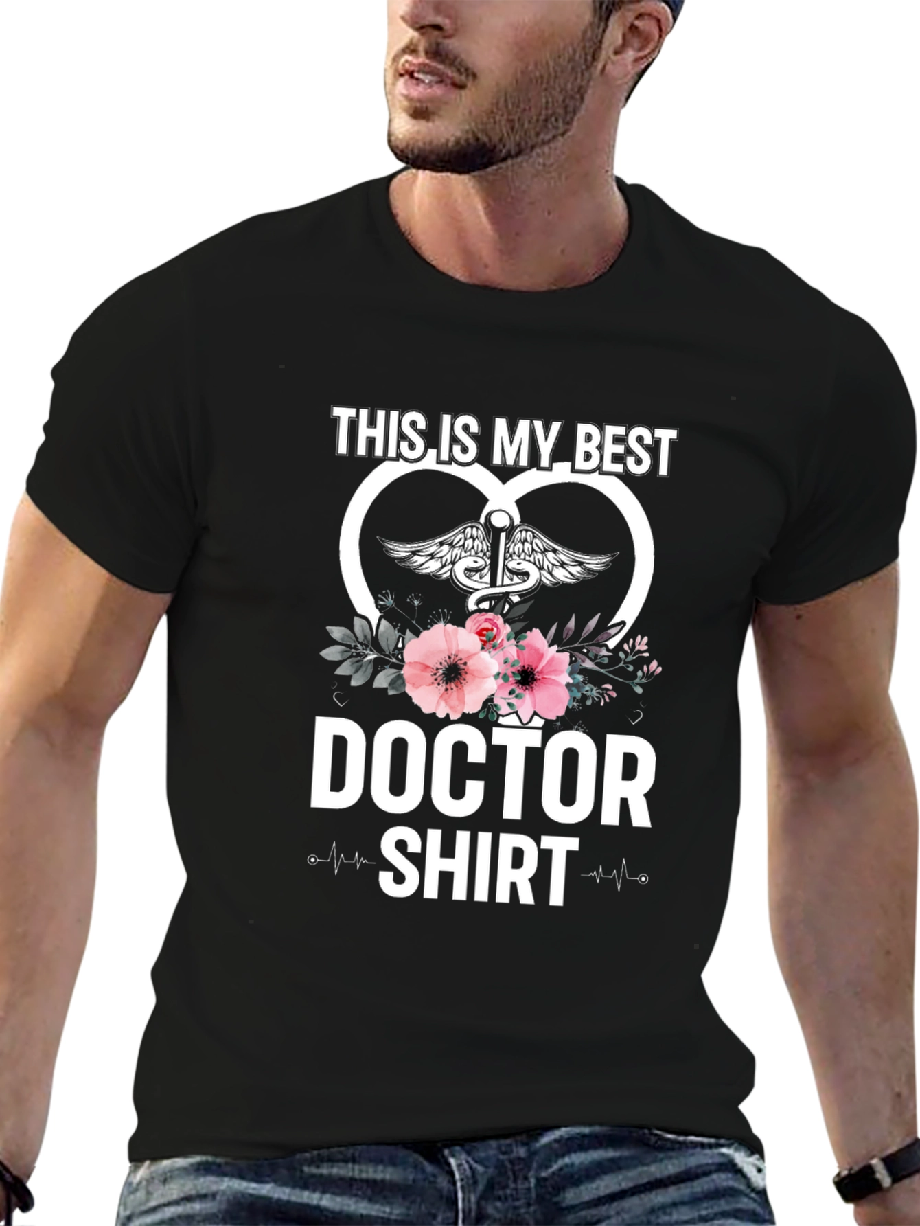 Best Doctor Shirt - Floral Medical Tee