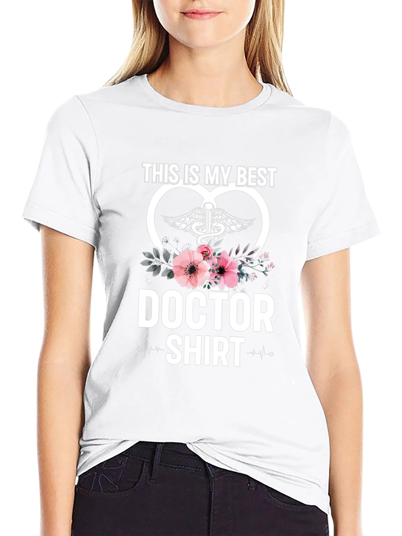 Best Doctor Shirt - Floral Medical Tee