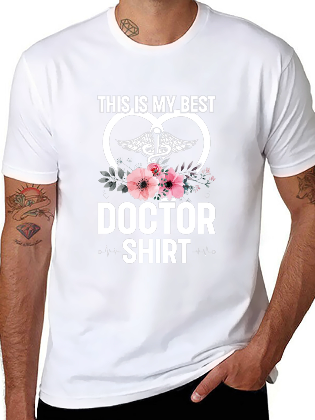 Best Doctor Shirt - Floral Medical Tee
