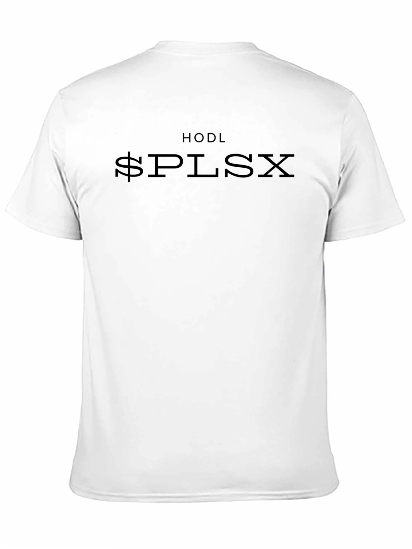HODL $PLSX Black T-Shirt Crypto Fashion