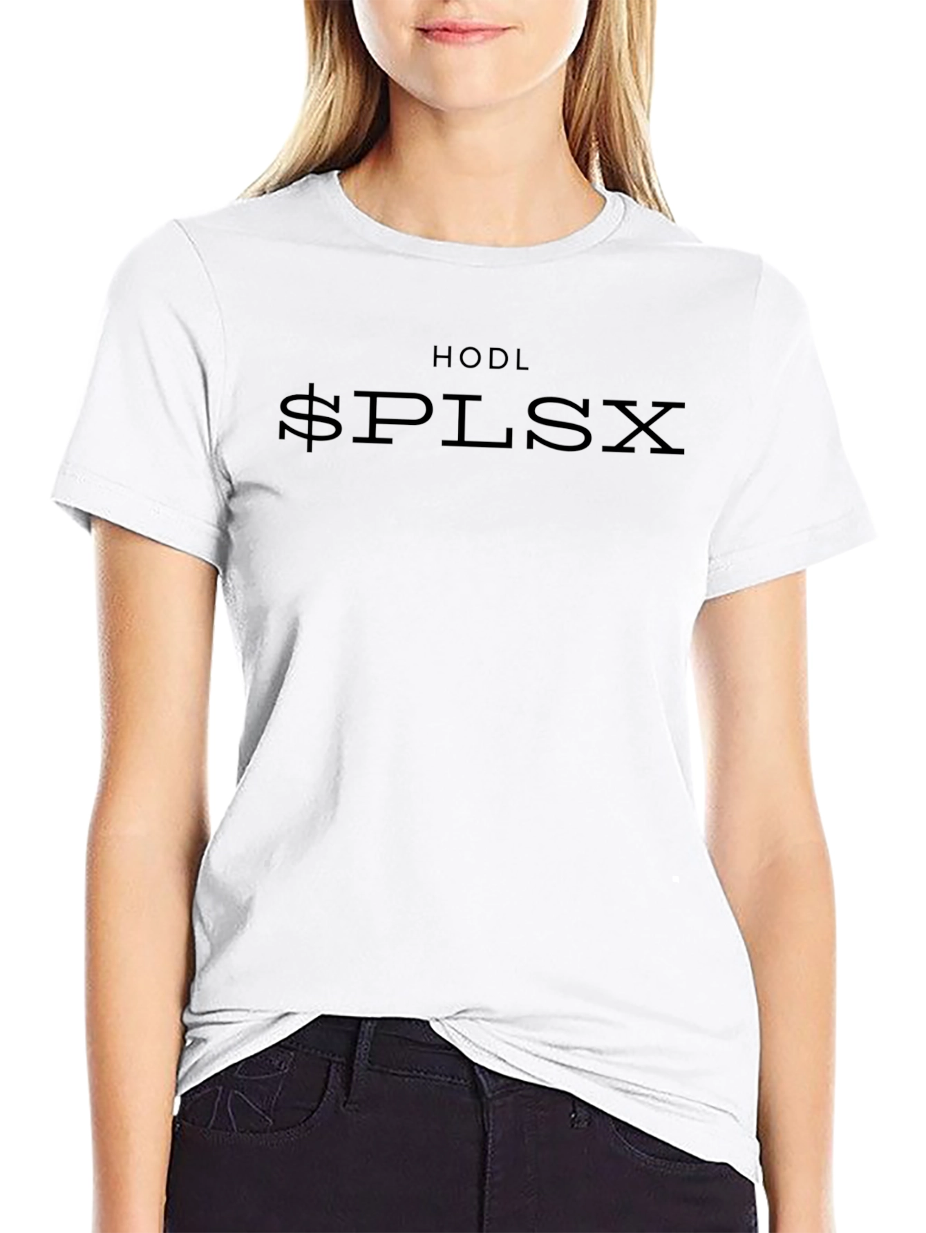 HODL $PLSX Black T-Shirt Crypto Fashion