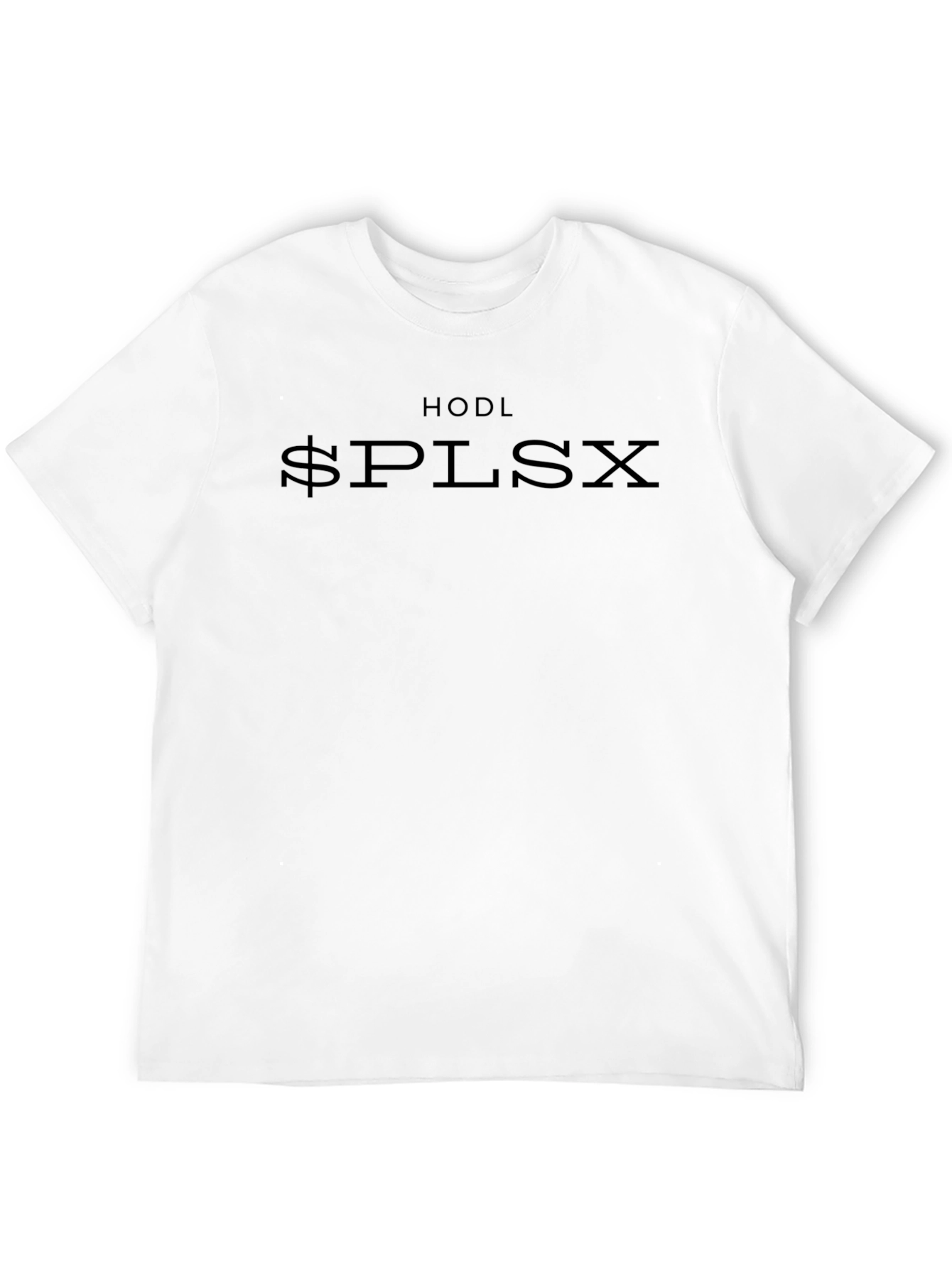 HODL $PLSX Black T-Shirt Crypto Fashion
