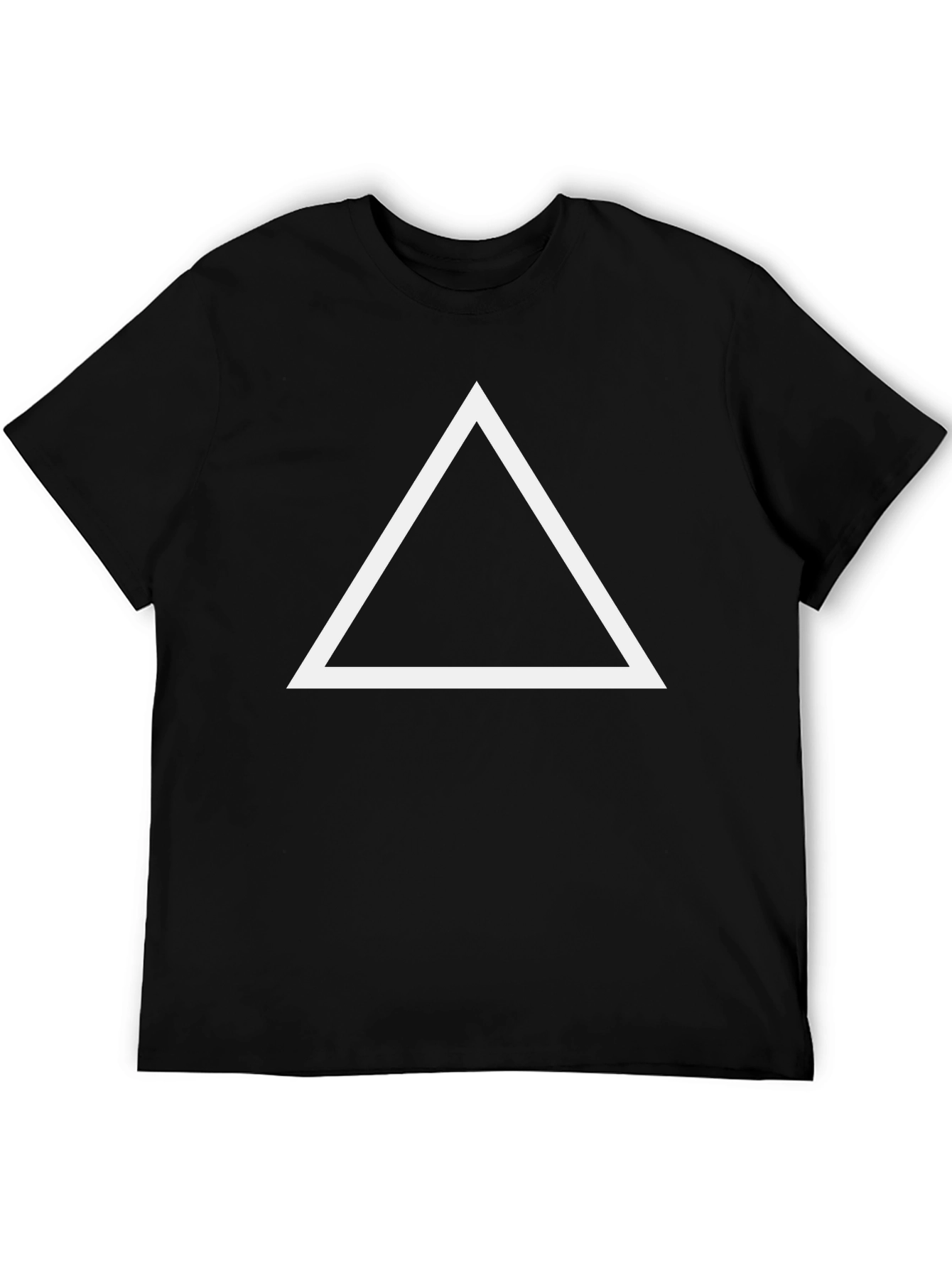 Minimalist Triangle Graphic T-Shirt