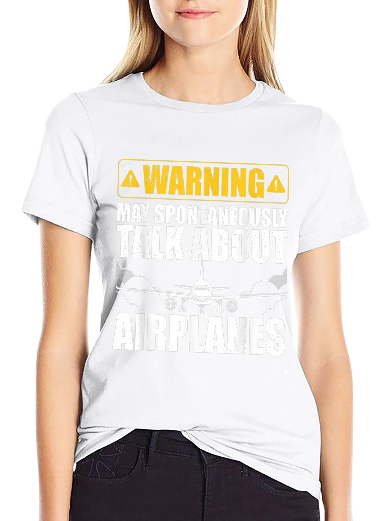 Warning: May Spontaneously Talk About Airplanes T-Shirt
