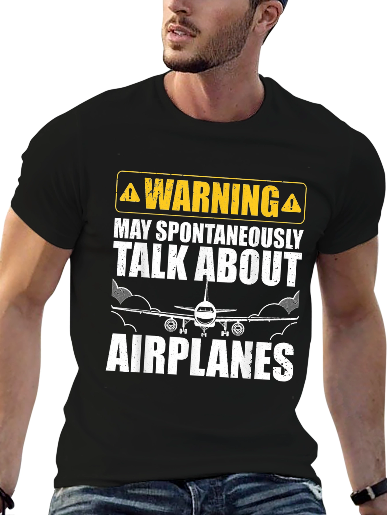 Warning: May Spontaneously Talk About Airplanes T-Shirt