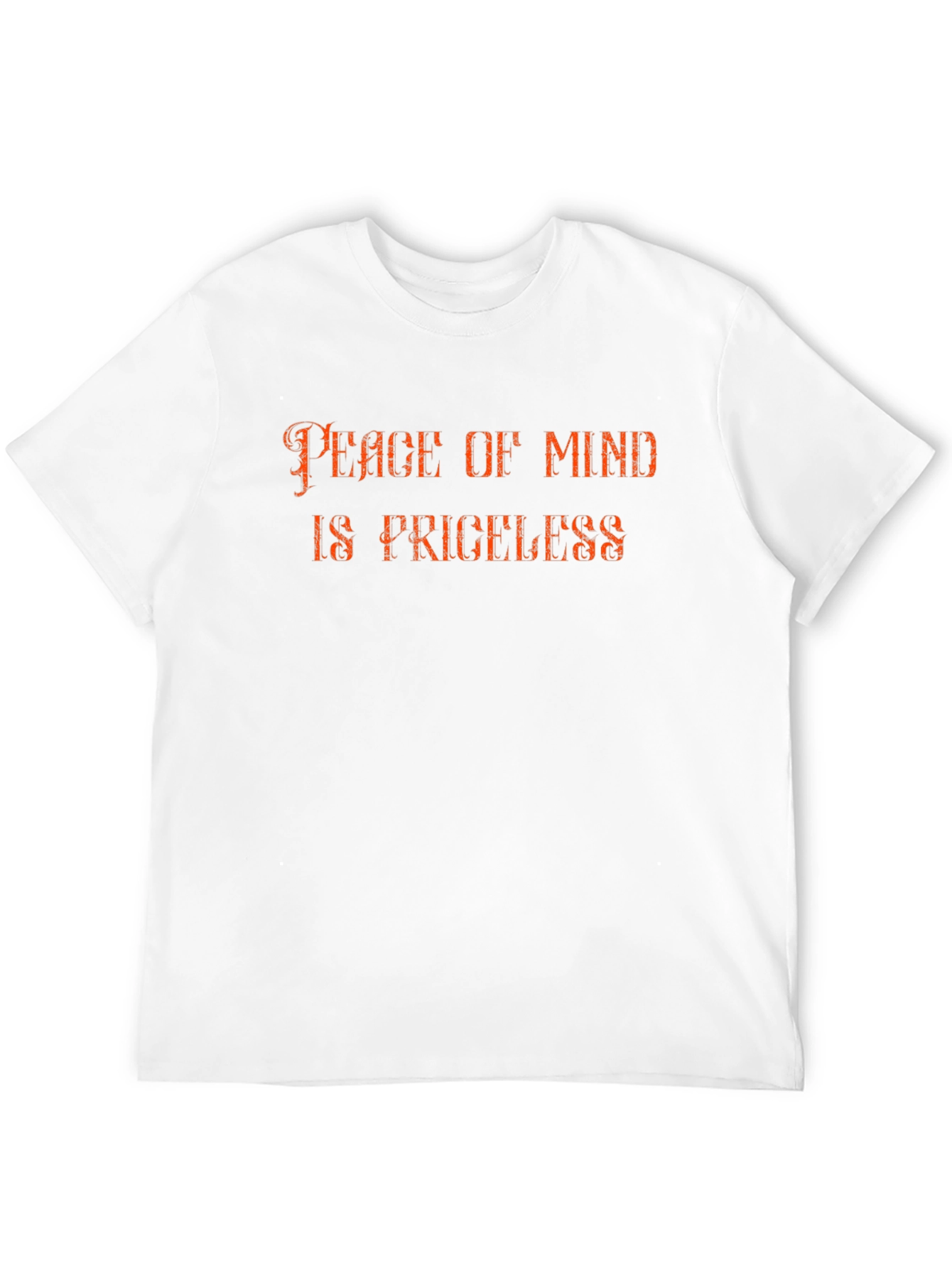 Peace of Mind is Priceless Black T-Shirt