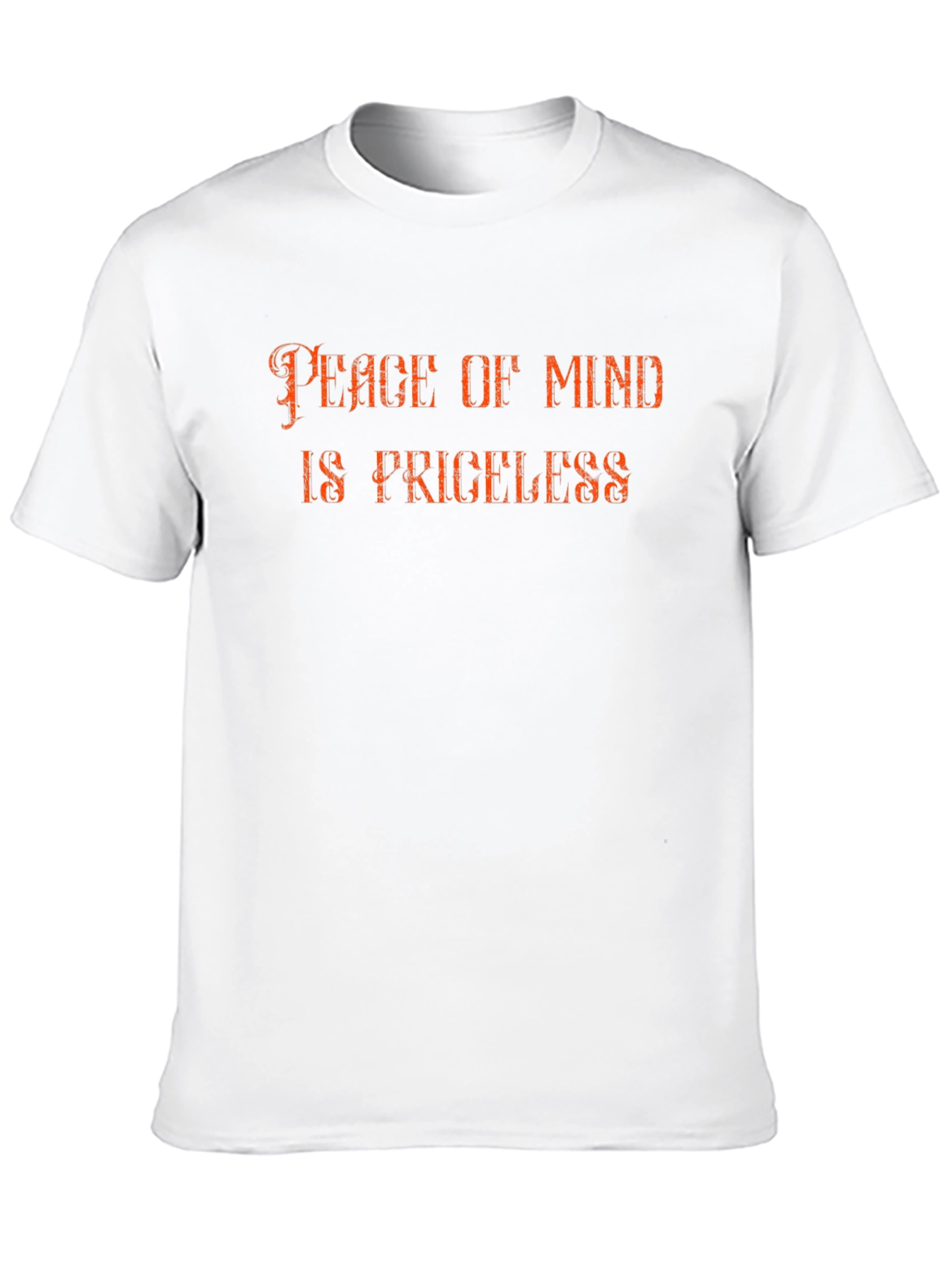 Peace of Mind is Priceless Black T-Shirt