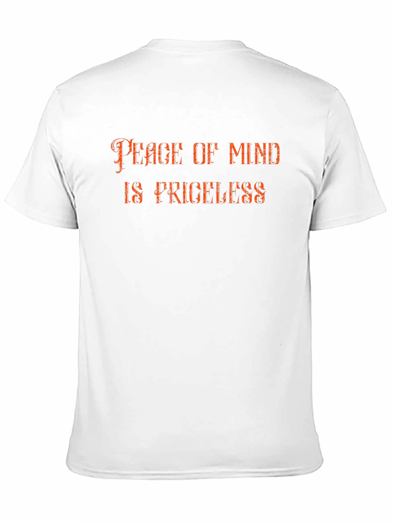 Peace of Mind is Priceless Black T-Shirt