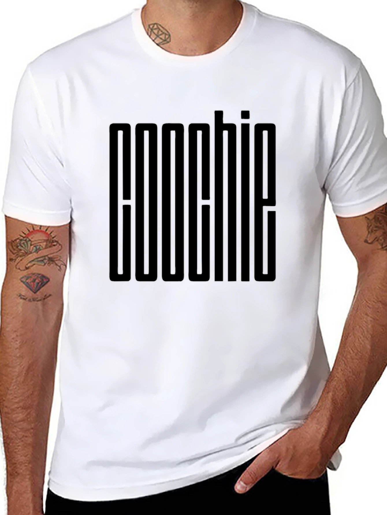 Edgy BOOCHIE Graphic Black T-Shirt