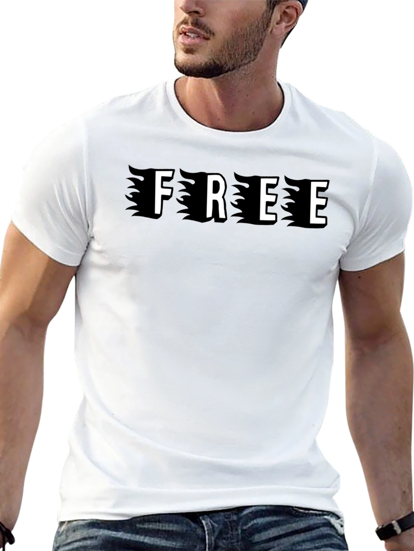 Black Graphic Tee - Free Design