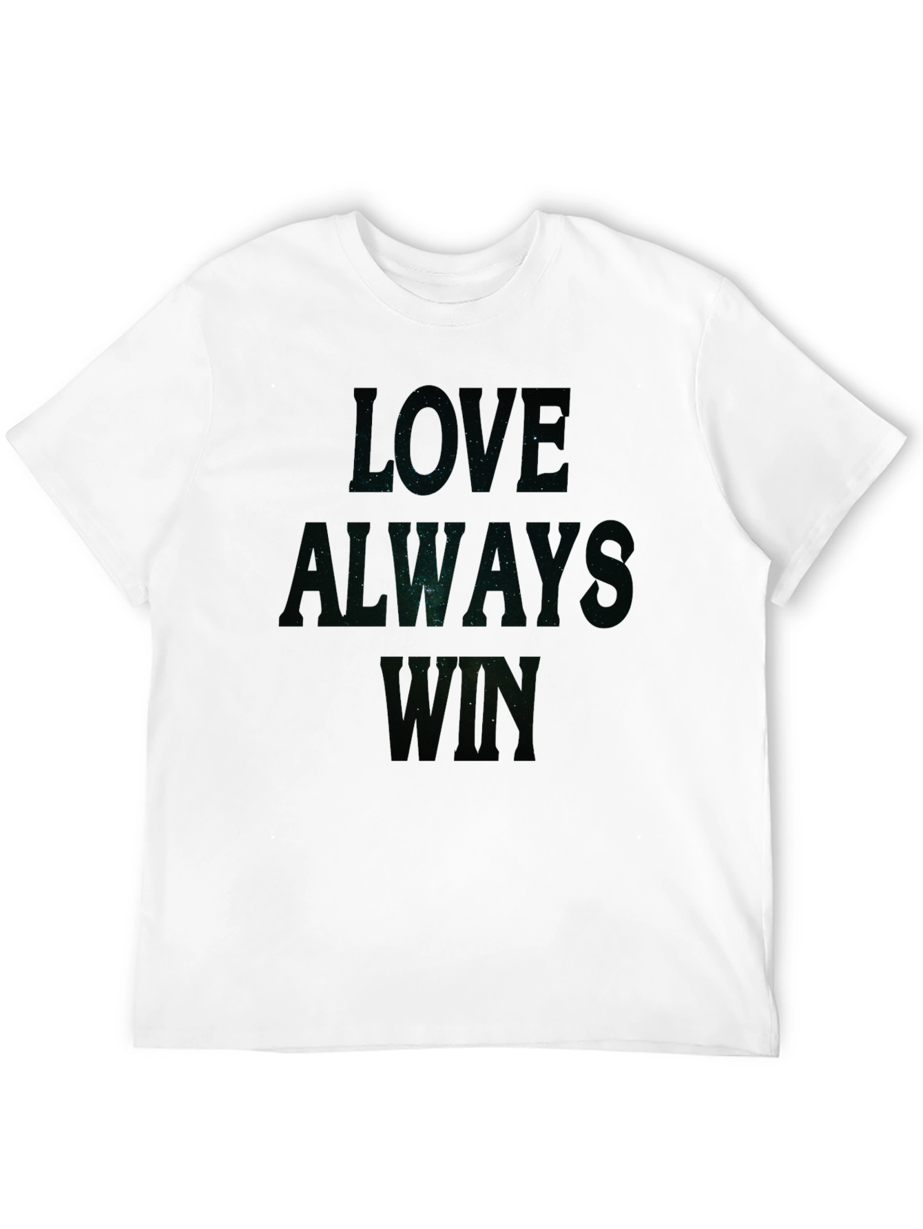 Love Always Wins Black Graphic T-Shirt