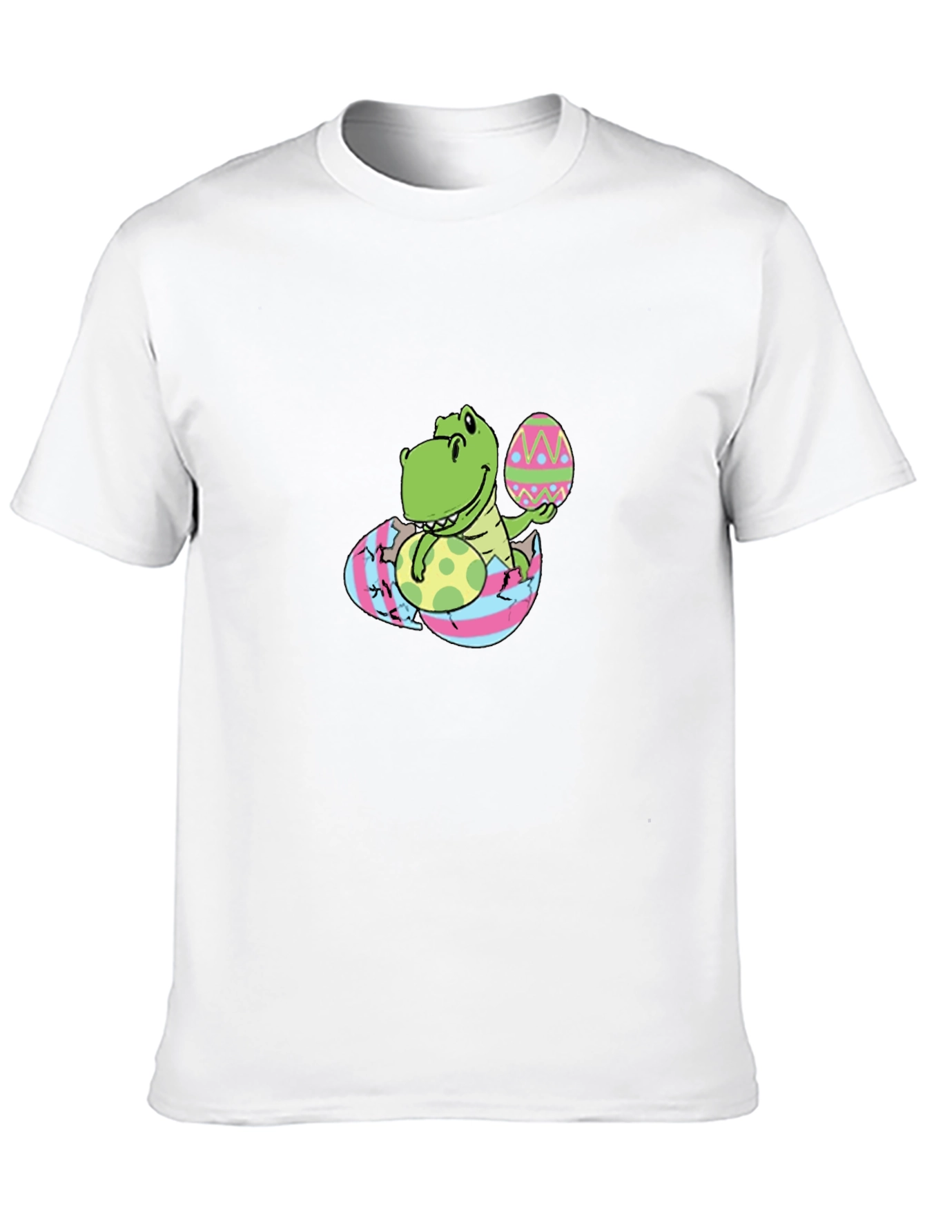 Easter Dino T-Shirt - Cute Dinosaur with Egg