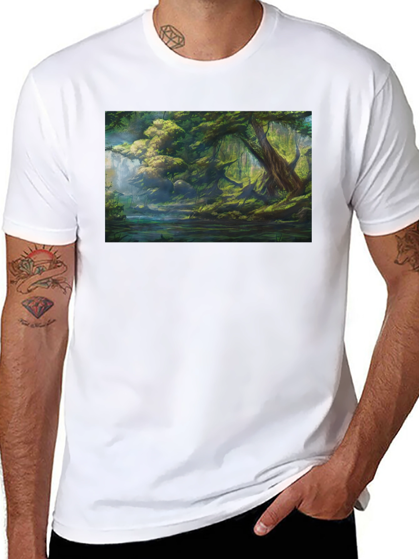Nature Forest Landscape Graphic Tee