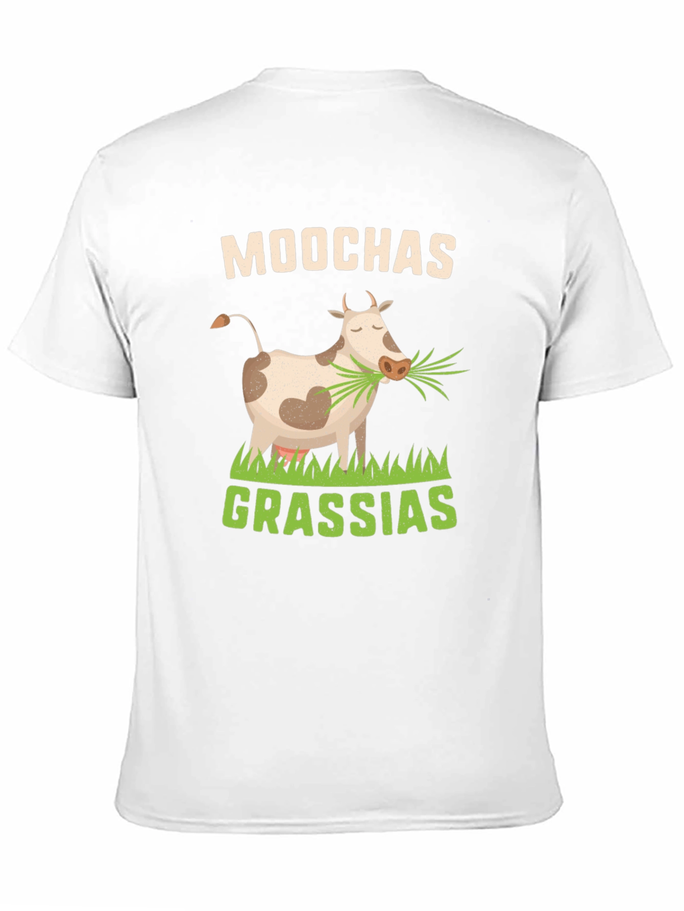 Moochas Grassias Cow Graphic T-Shirt