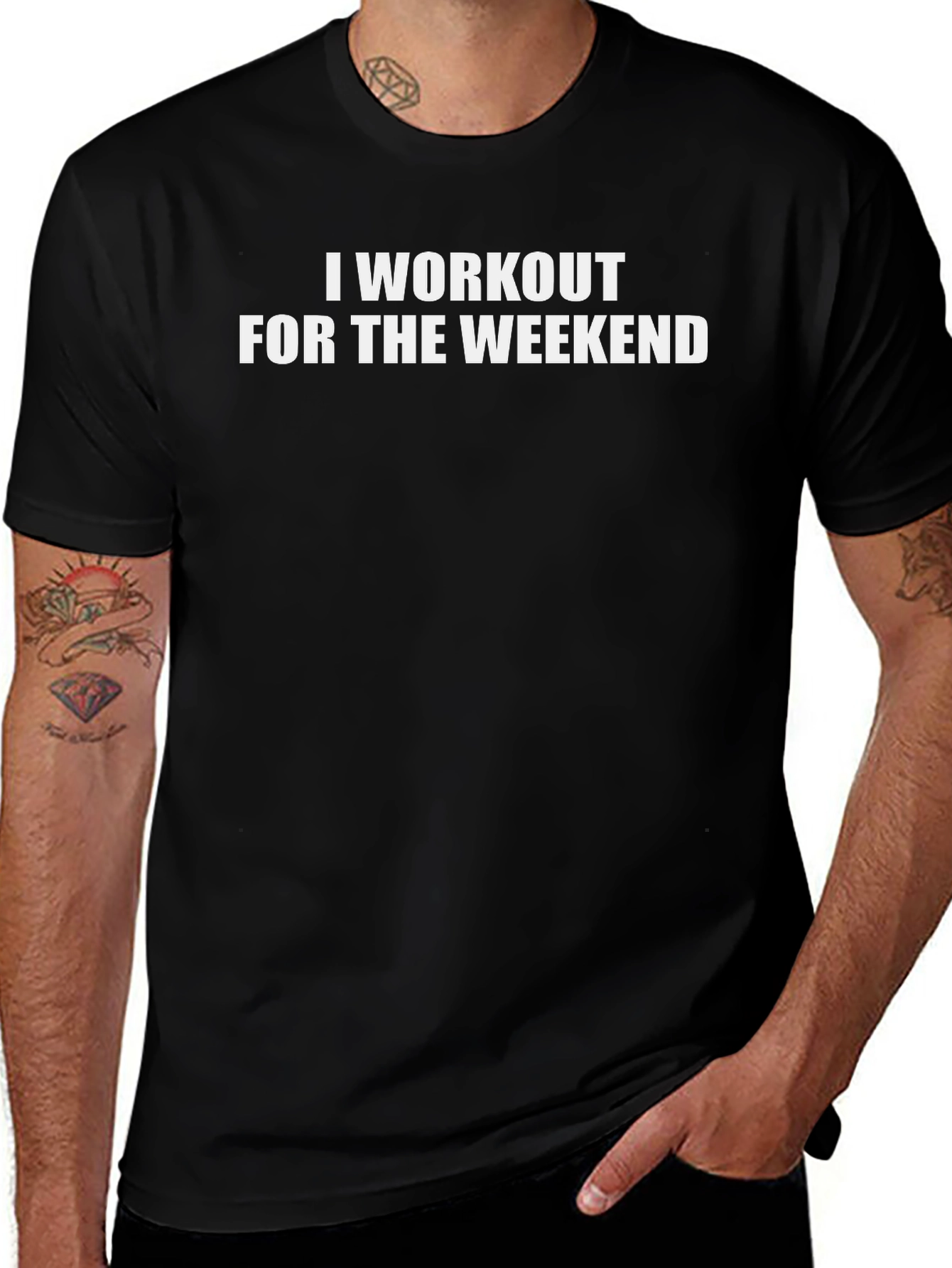 Workout Weekend Black T-Shirt
