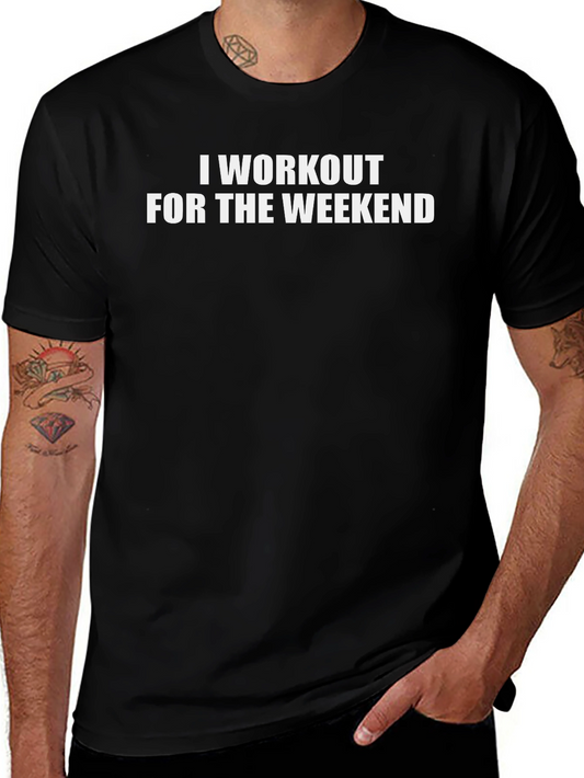 Workout Weekend Black T-Shirt