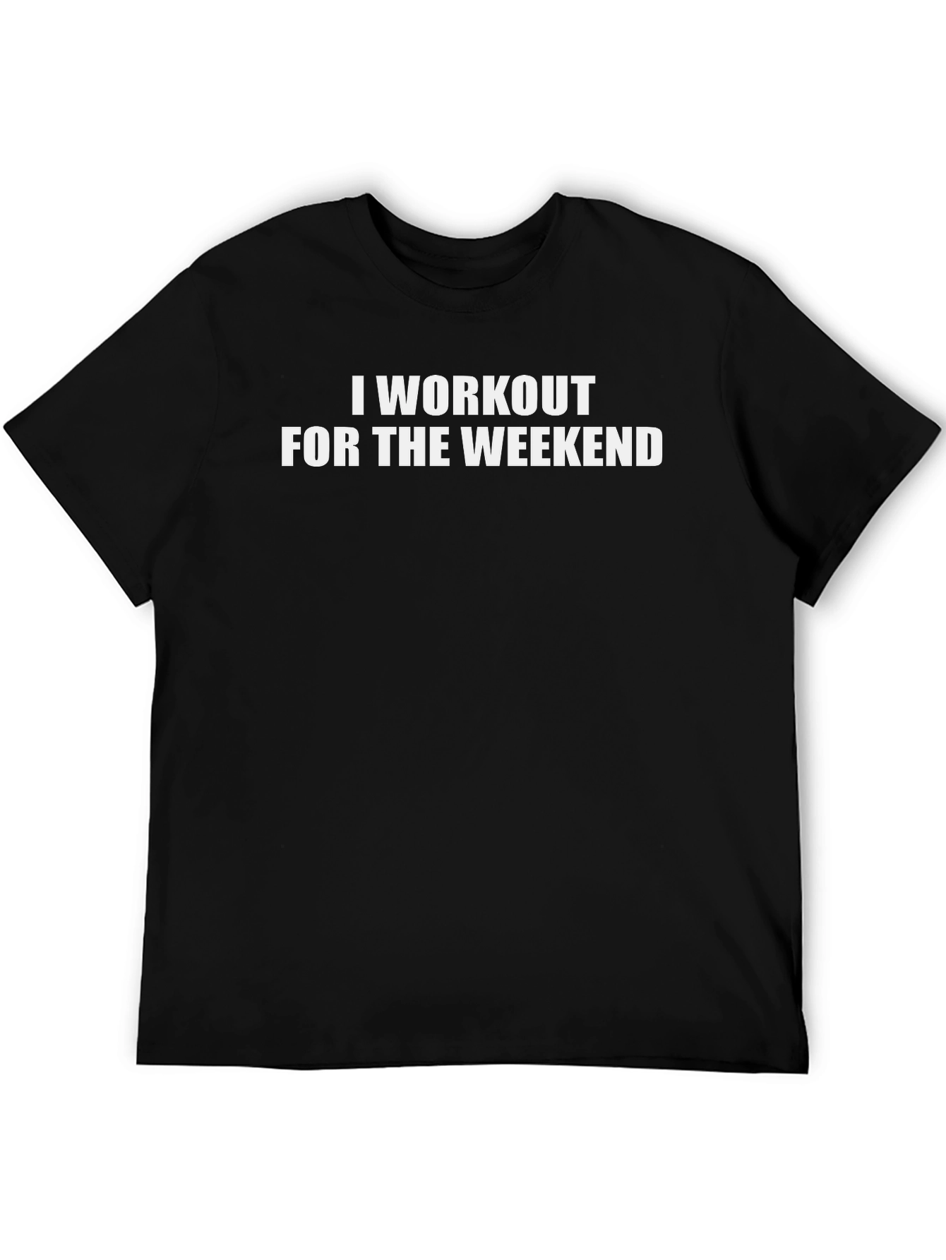Workout Weekend Black T-Shirt