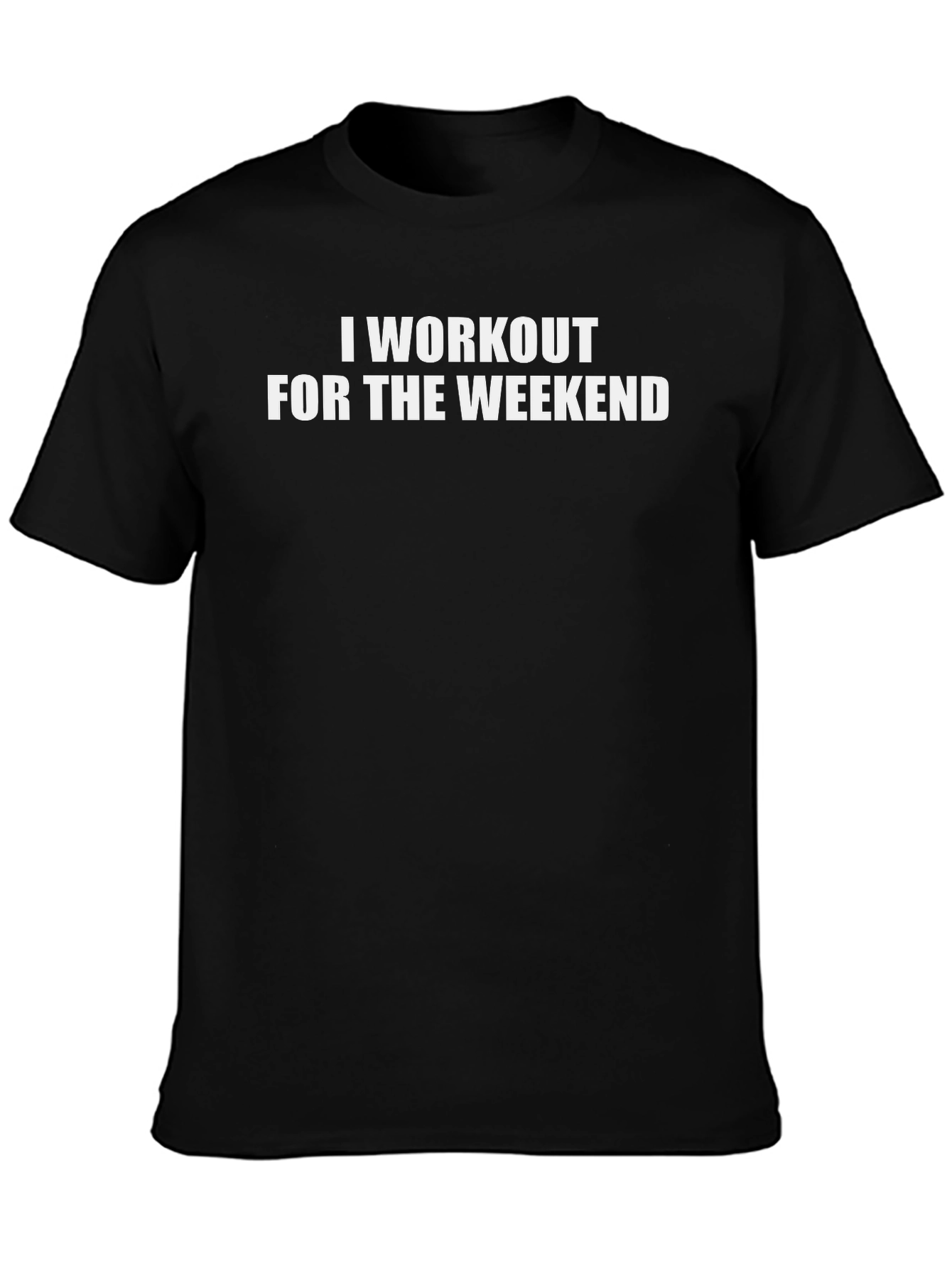 Workout Weekend Black T-Shirt