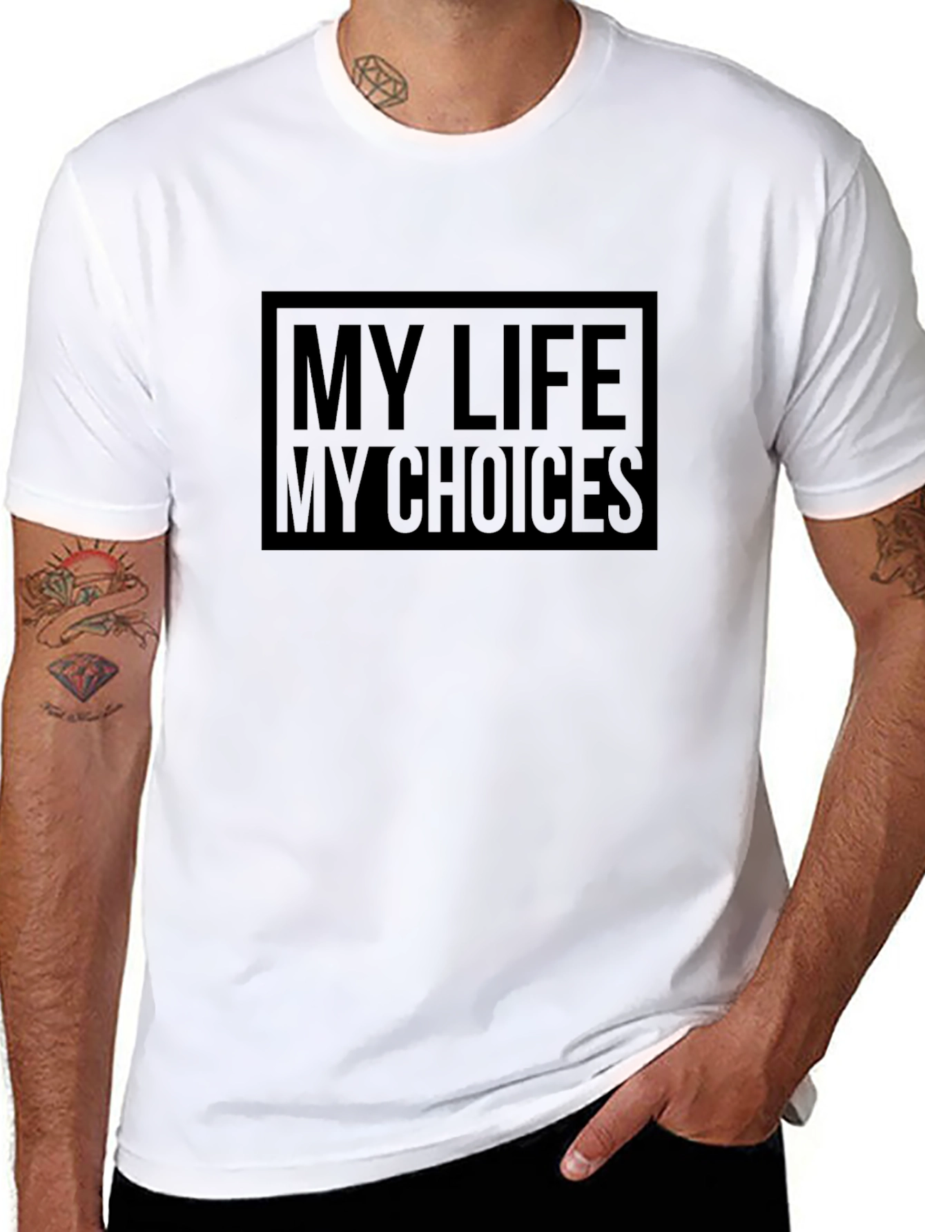 My Life My Choices Graphic Tee - Black