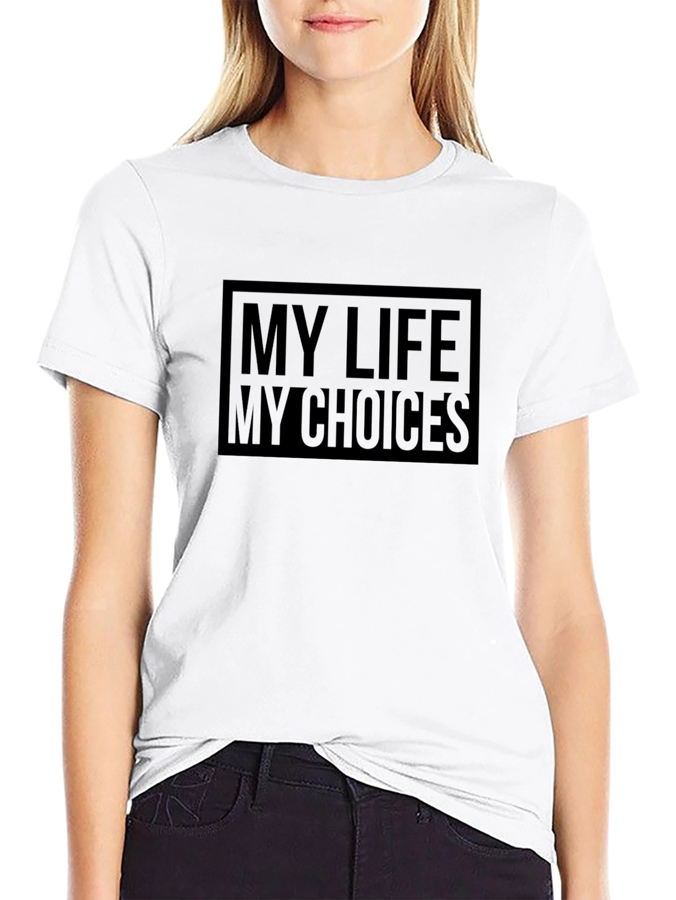 My Life My Choices Graphic Tee - Black