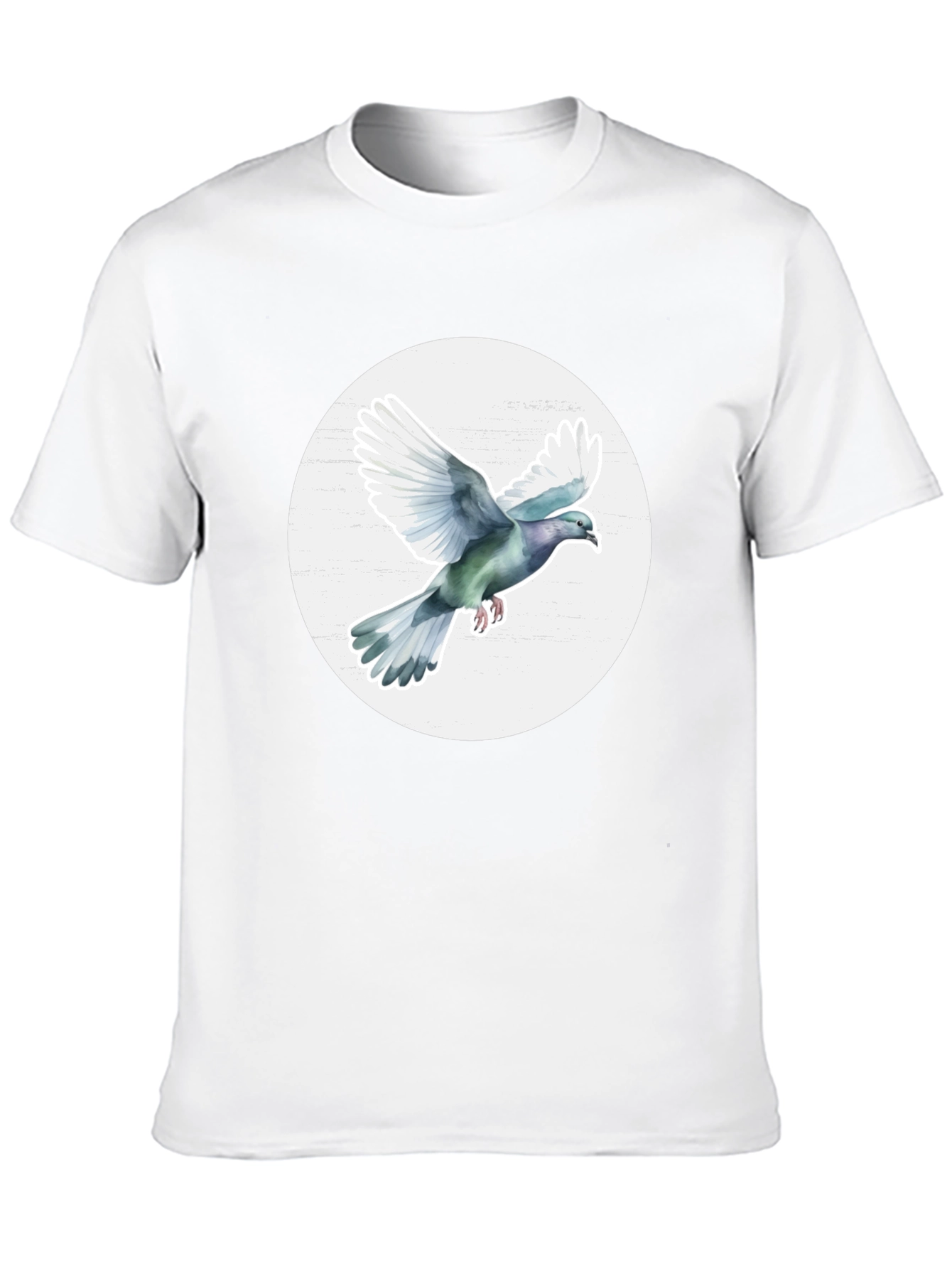 Dove Graphic Tee - Stylish Mens Crew Neck T-Shirt