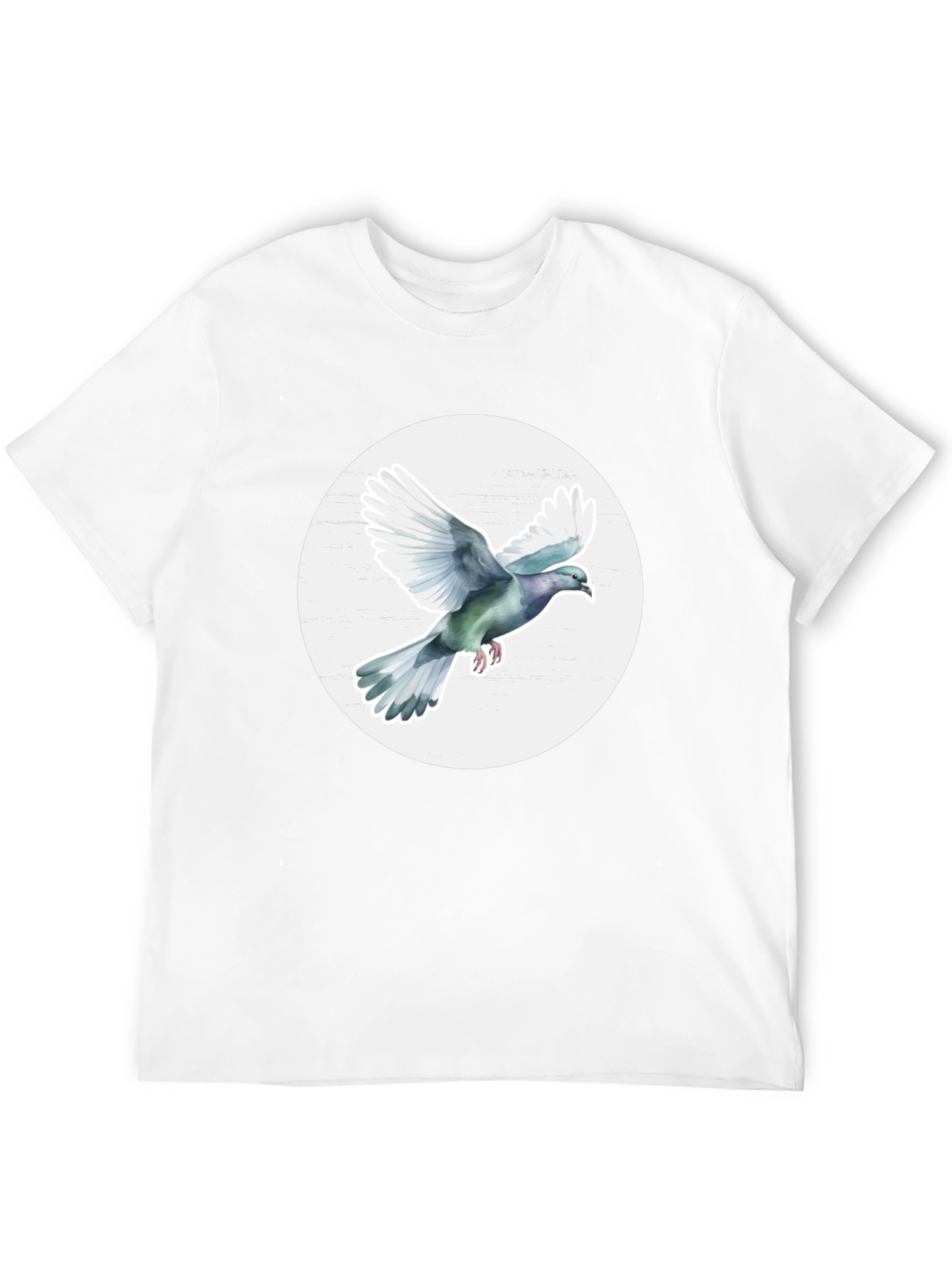 Dove Graphic Tee - Stylish Mens Crew Neck T-Shirt