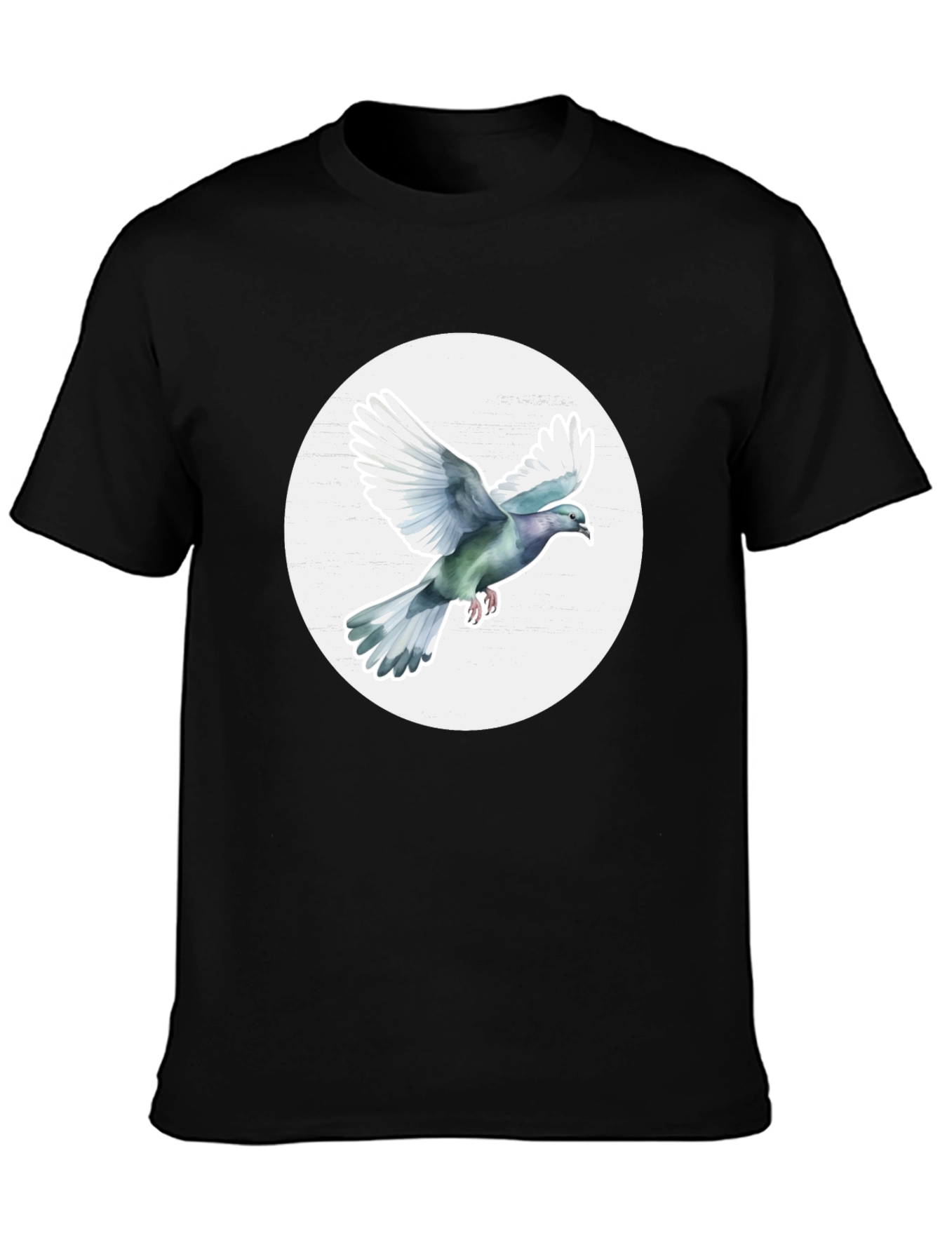 Dove Graphic Tee - Stylish Mens Crew Neck T-Shirt