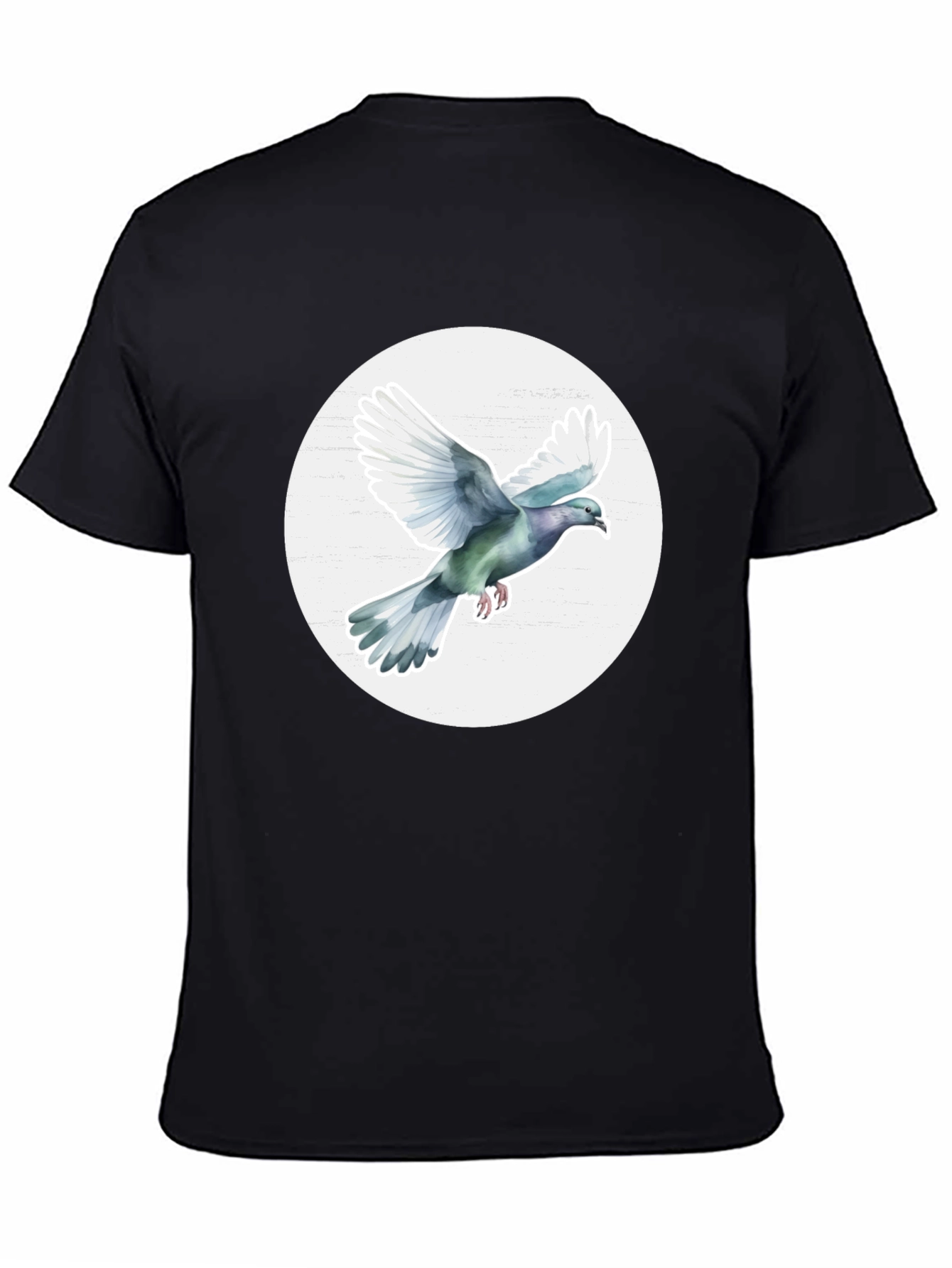 Dove Graphic Tee - Stylish Mens Crew Neck T-Shirt