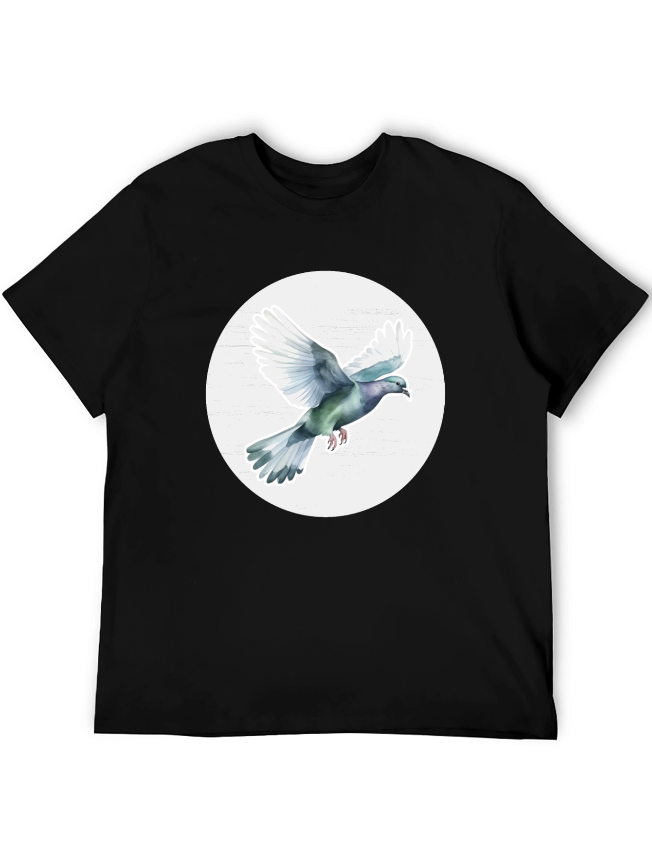 Dove Graphic Tee - Stylish Mens Crew Neck T-Shirt