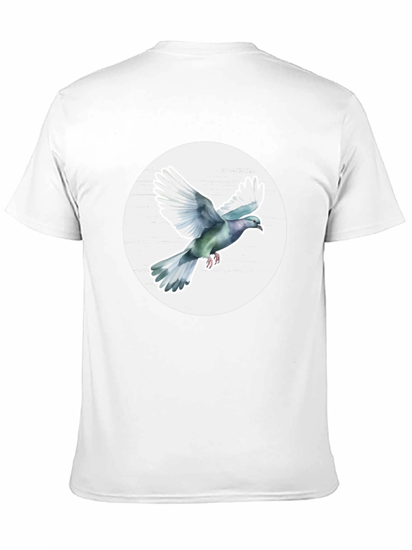 Dove Graphic Tee - Stylish Mens Crew Neck T-Shirt