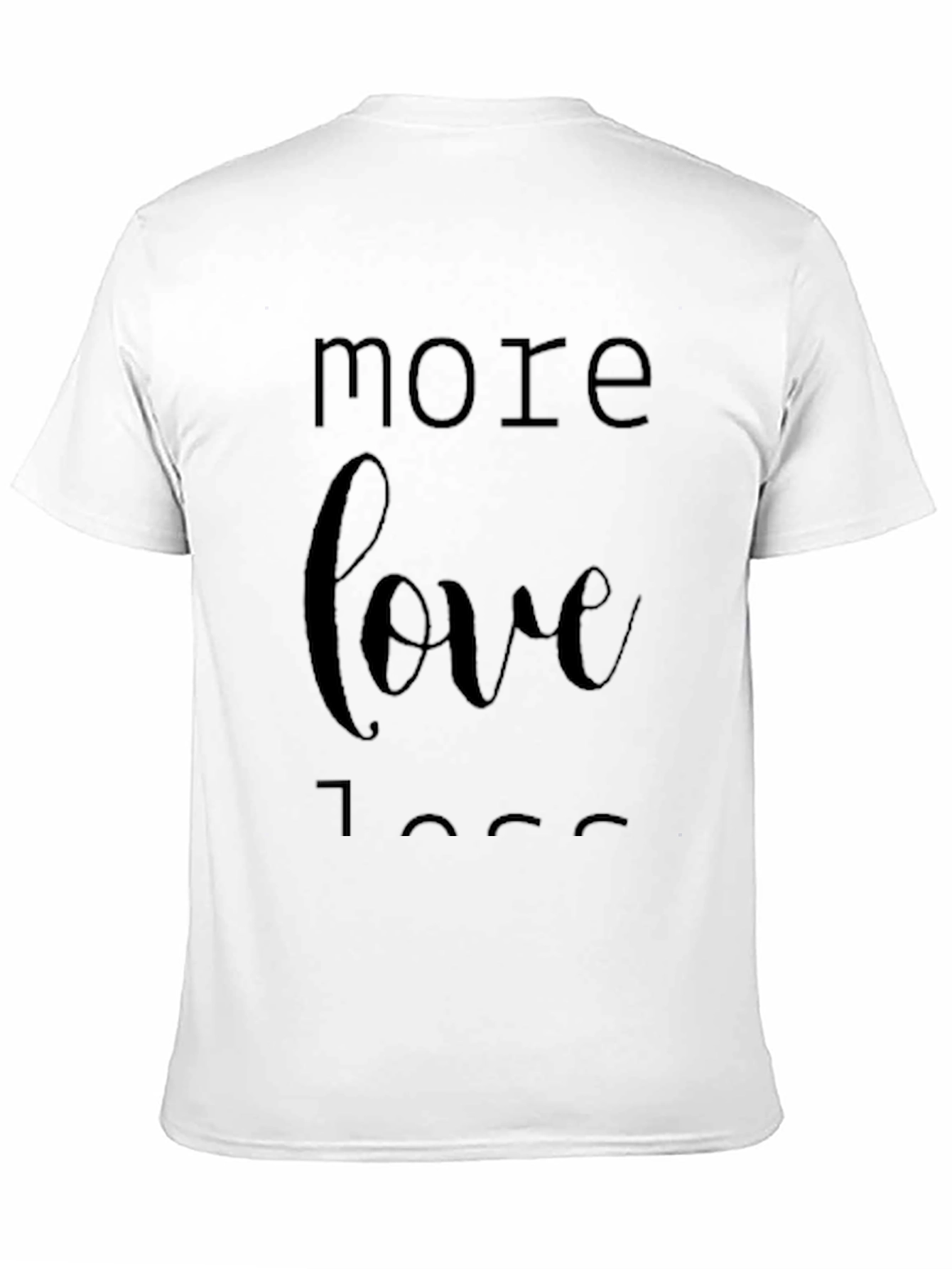 More Love Less Ego Black Graphic Tee