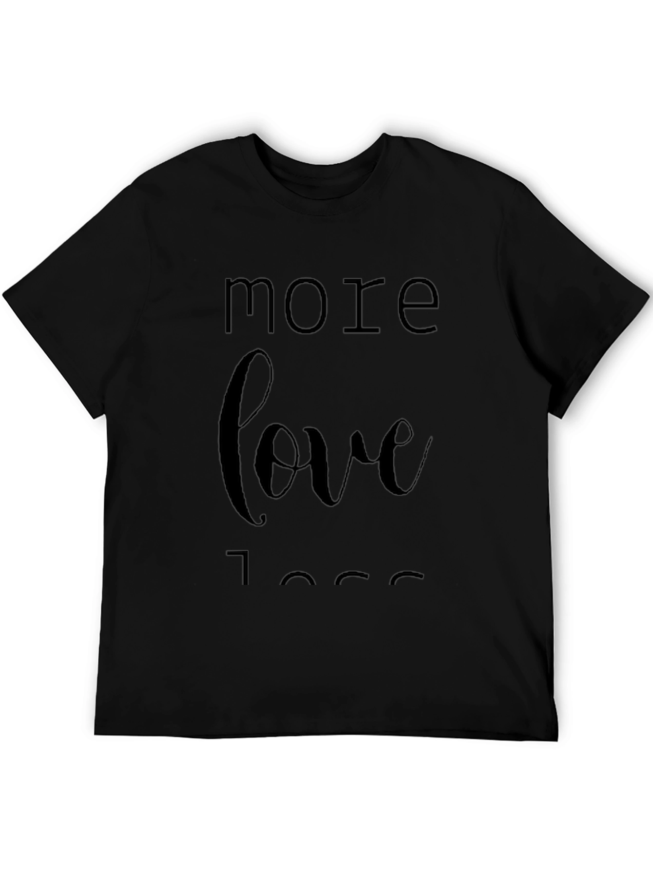More Love Less Ego Black Graphic Tee