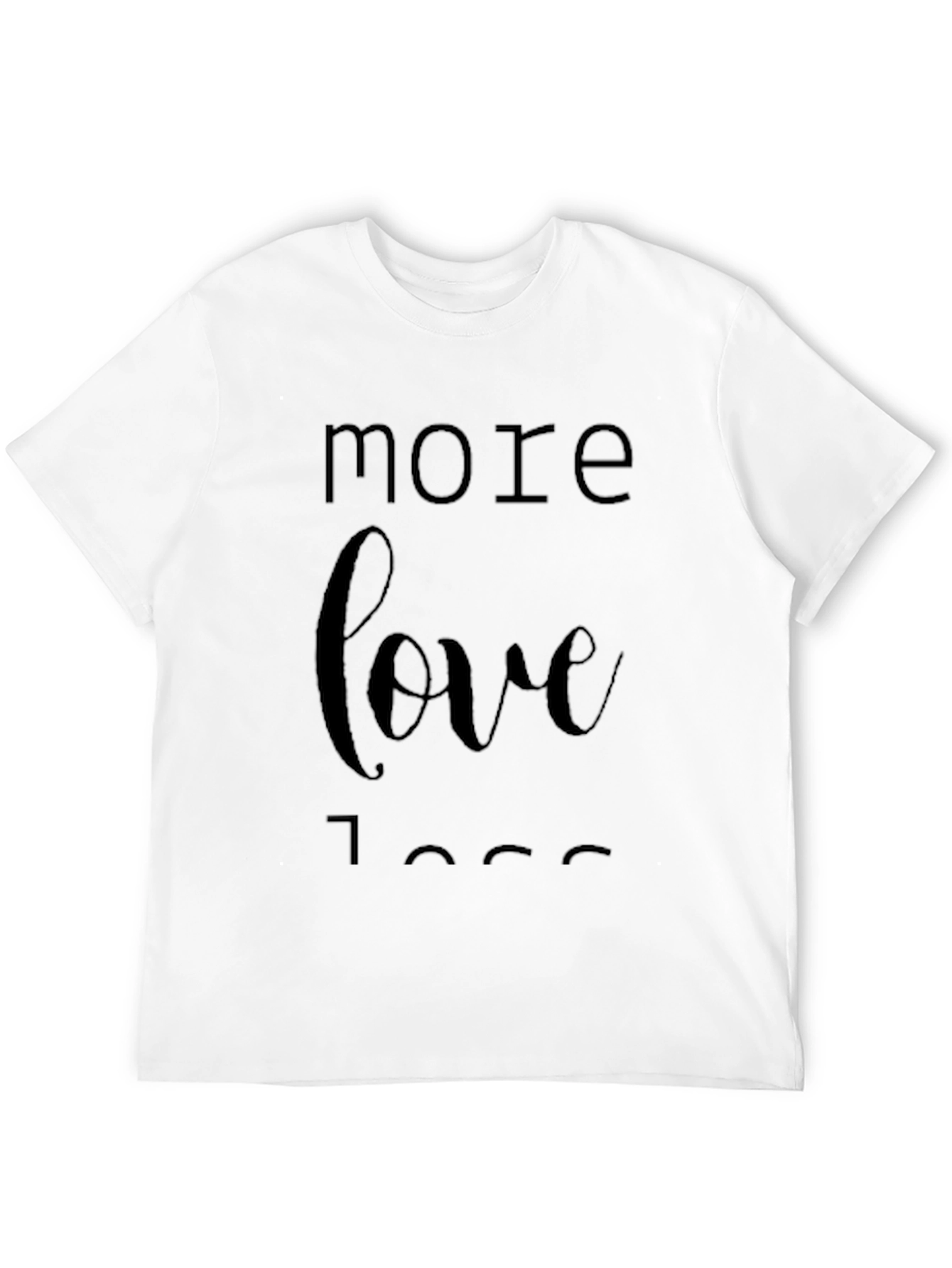 More Love Less Ego Black Graphic Tee