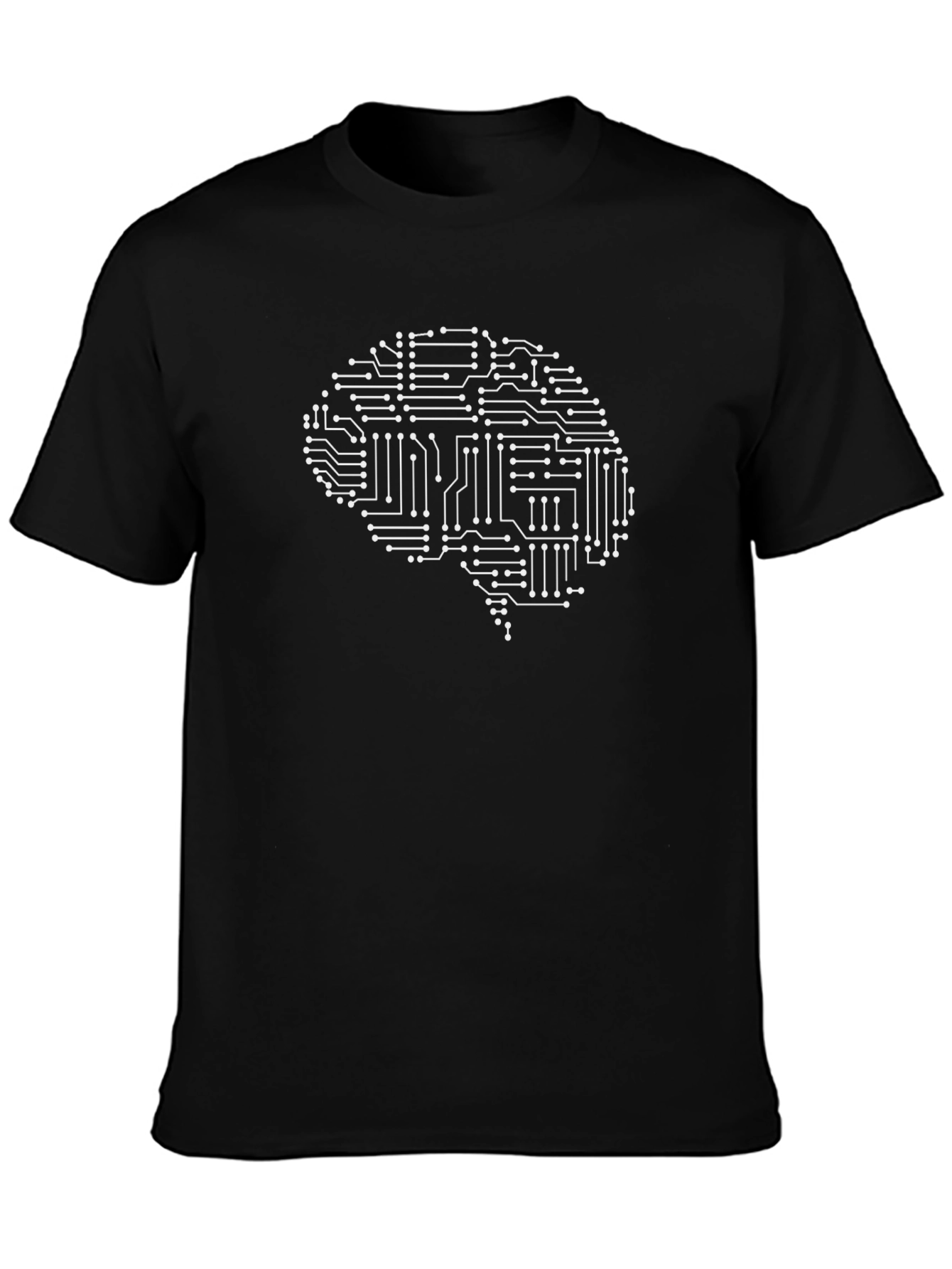 Brain Circuitry Graphic Tee - Tech Mind T-Shirt