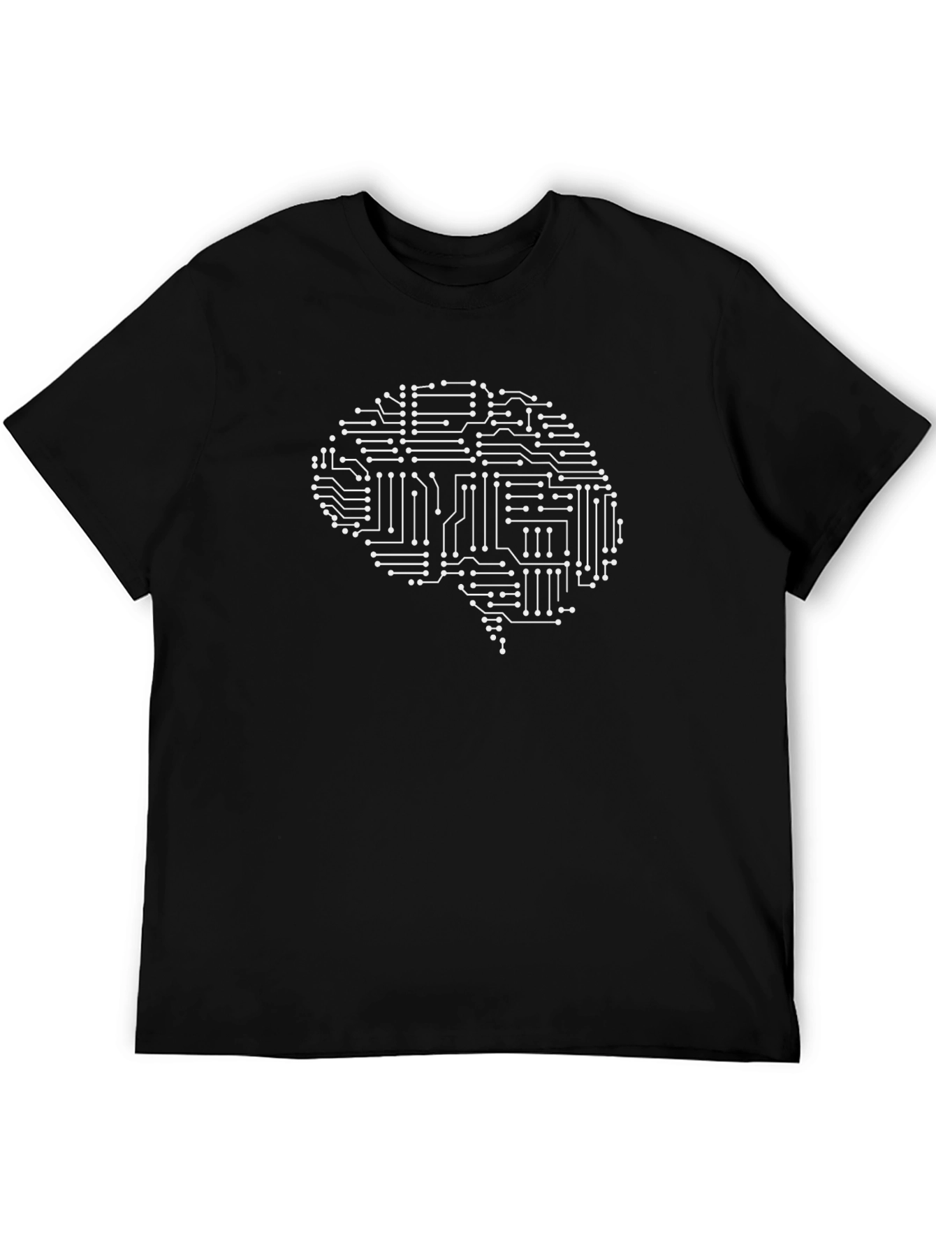 Brain Circuitry Graphic Tee - Tech Mind T-Shirt