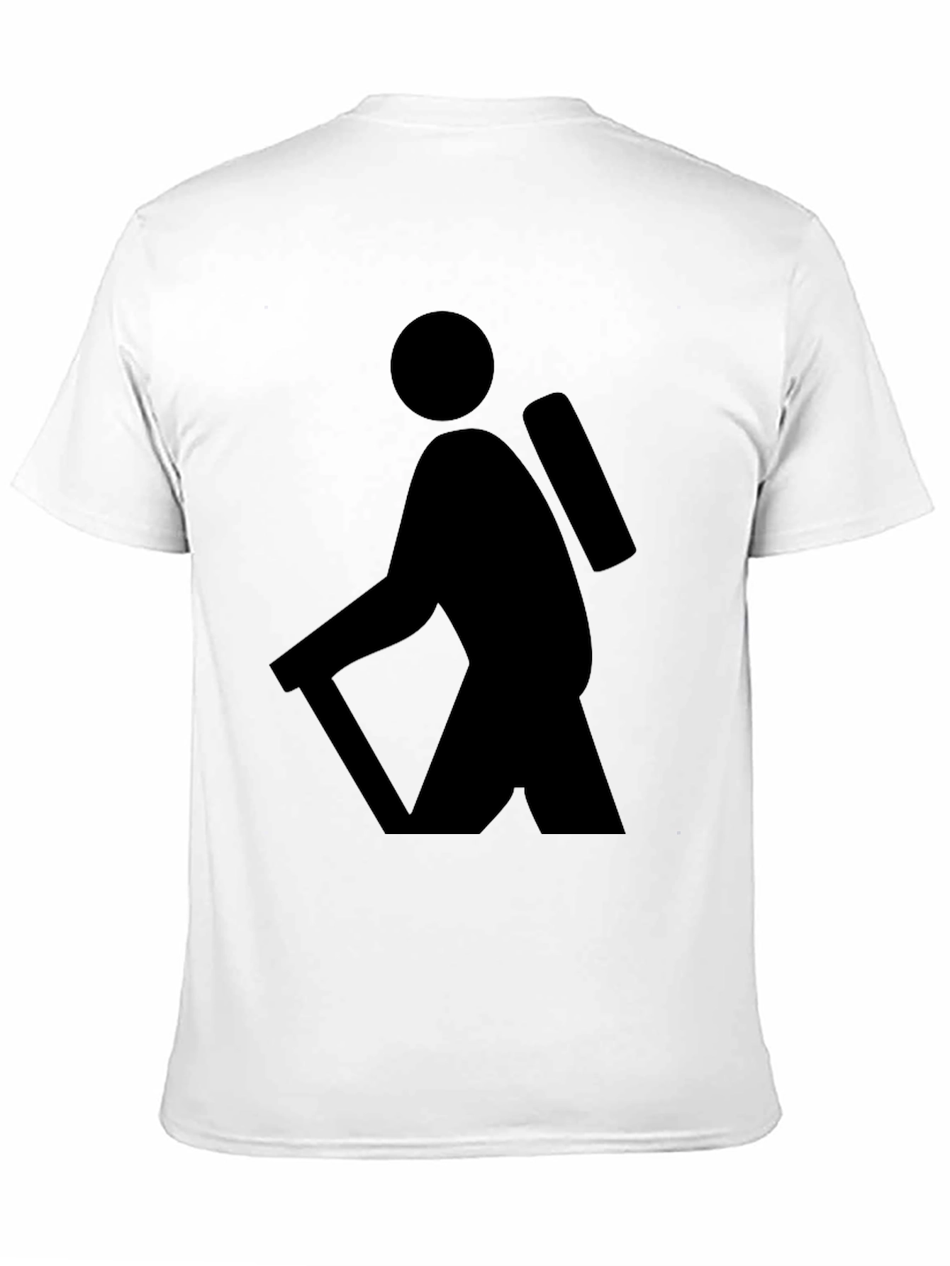 Hiking Adventure Graphic Tee - Black Cotton T-Shirt