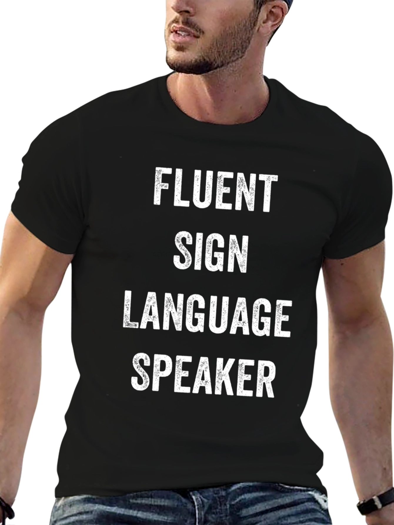 Fluent Sign Language Speaker Graphic T-Shirt
